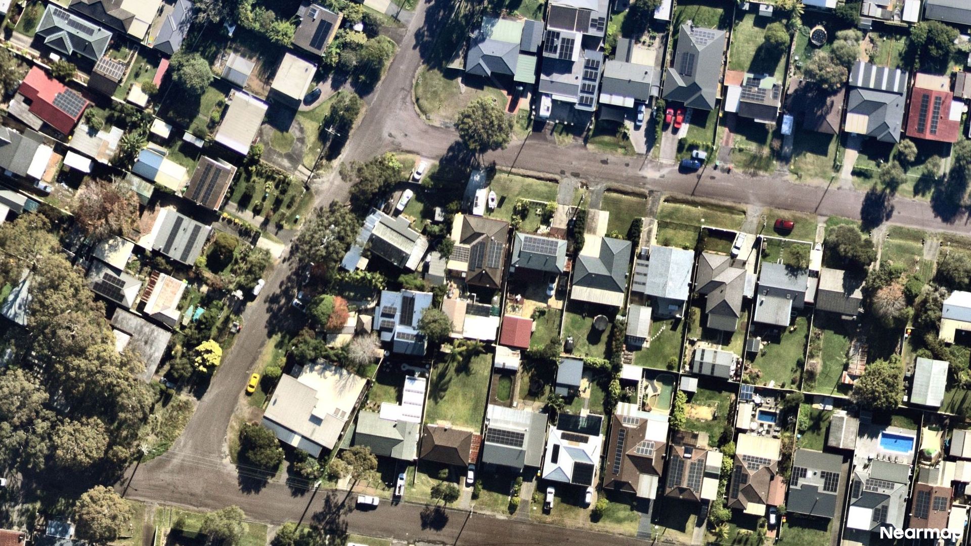 Vertical aerial view