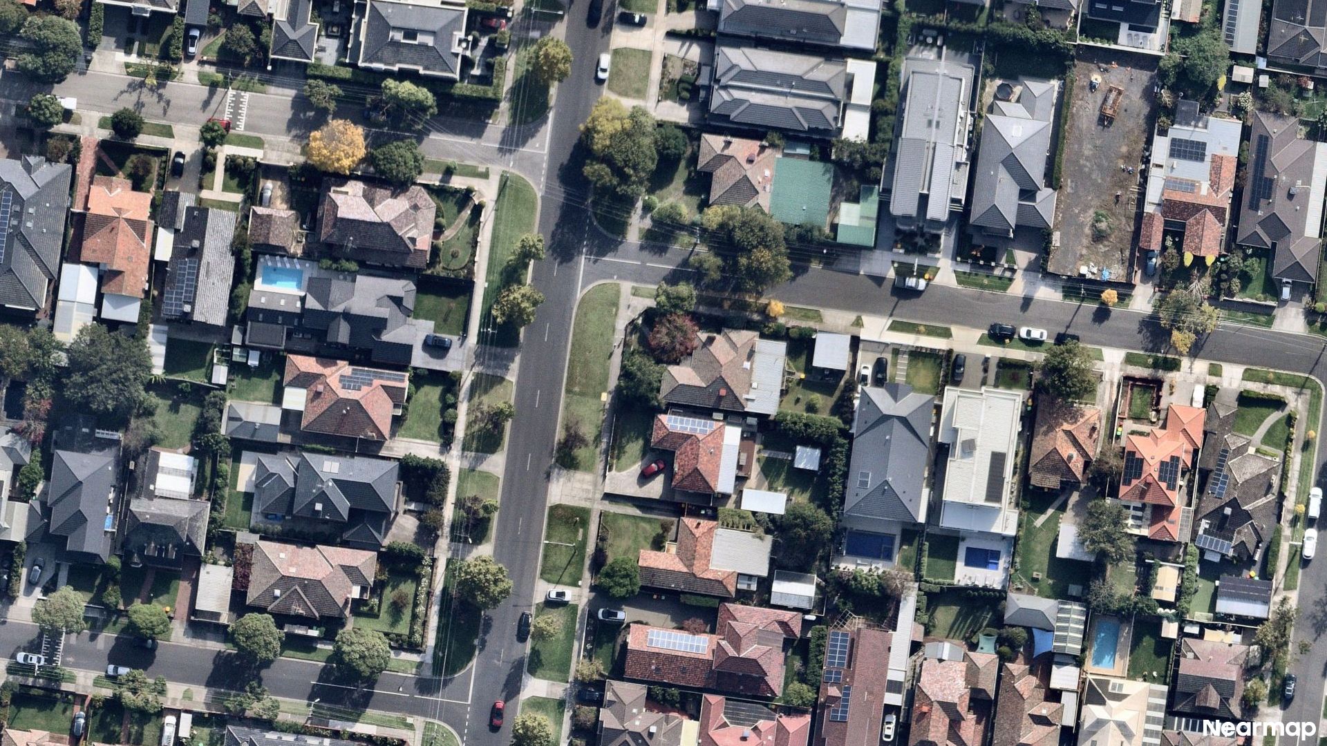 Vertical aerial view
