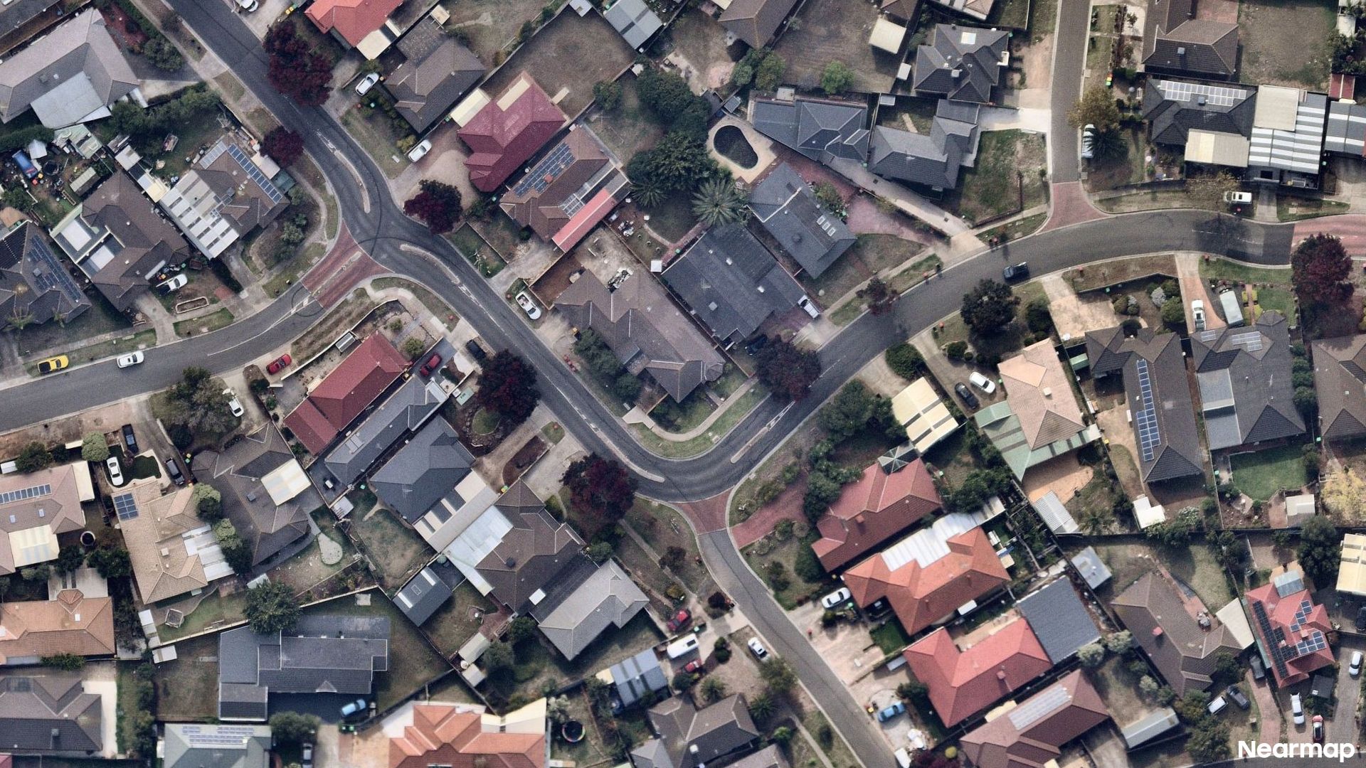 Vertical aerial view