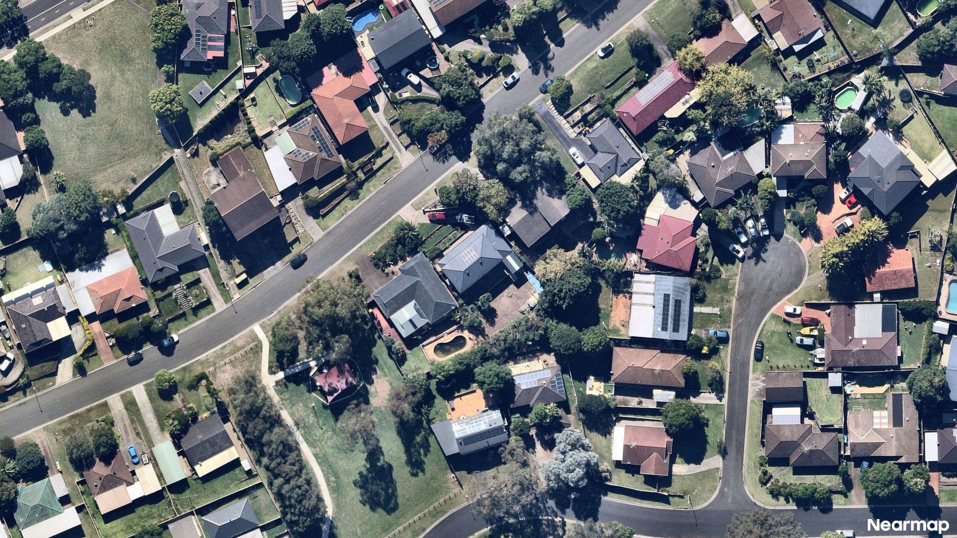 Vertical aerial view