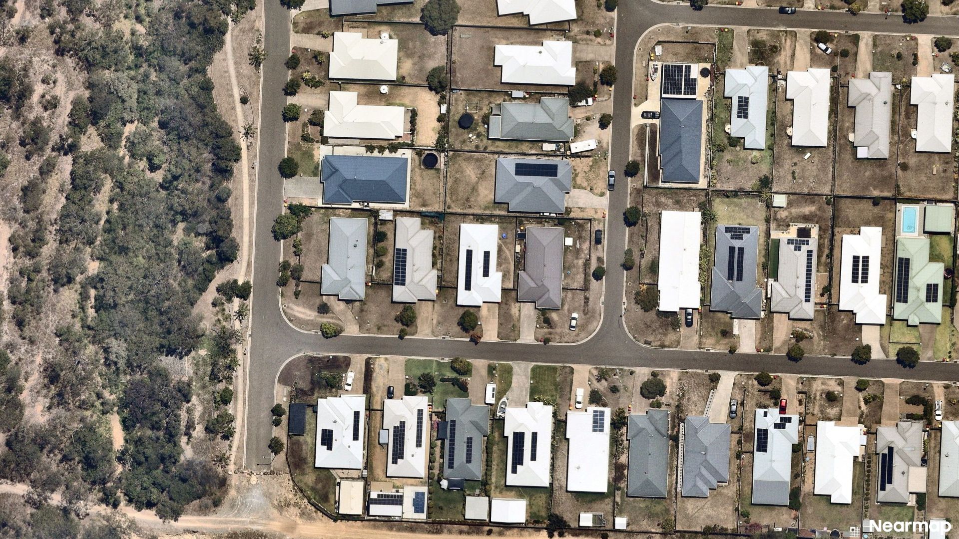 Vertical aerial view