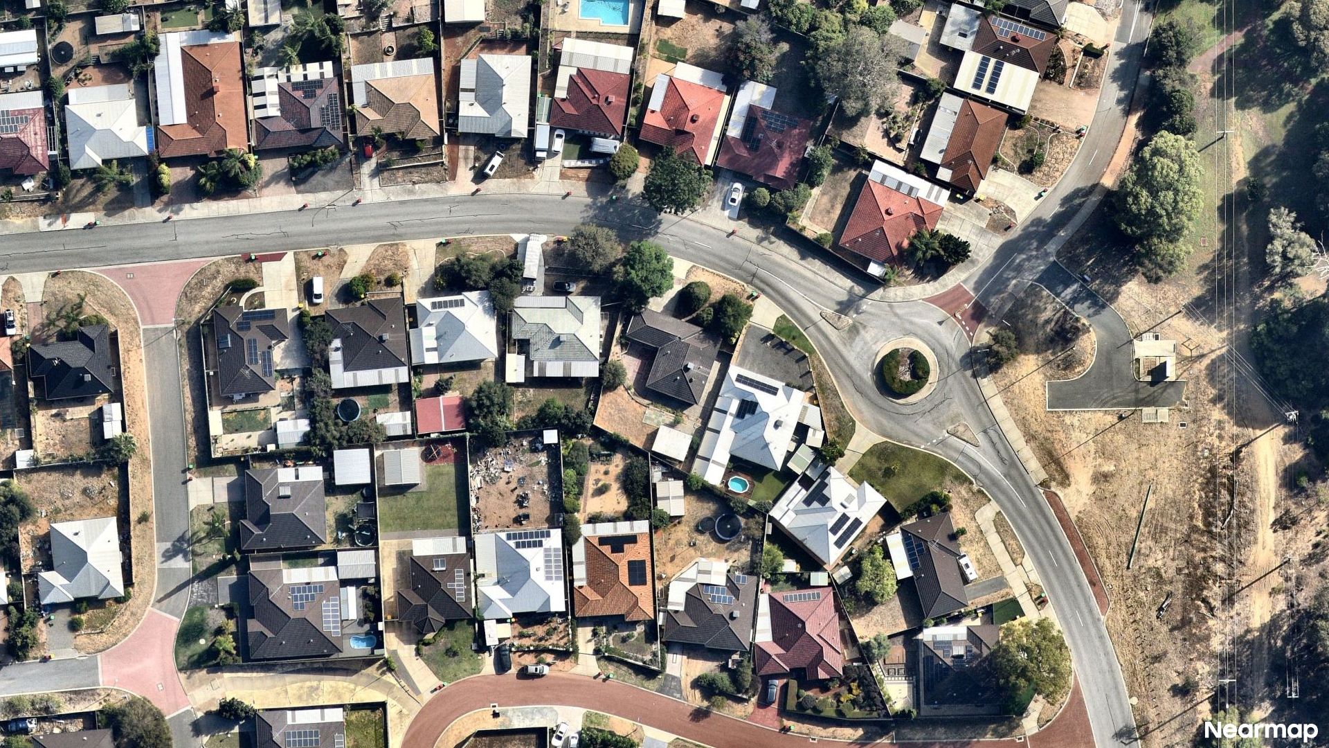 Vertical aerial view