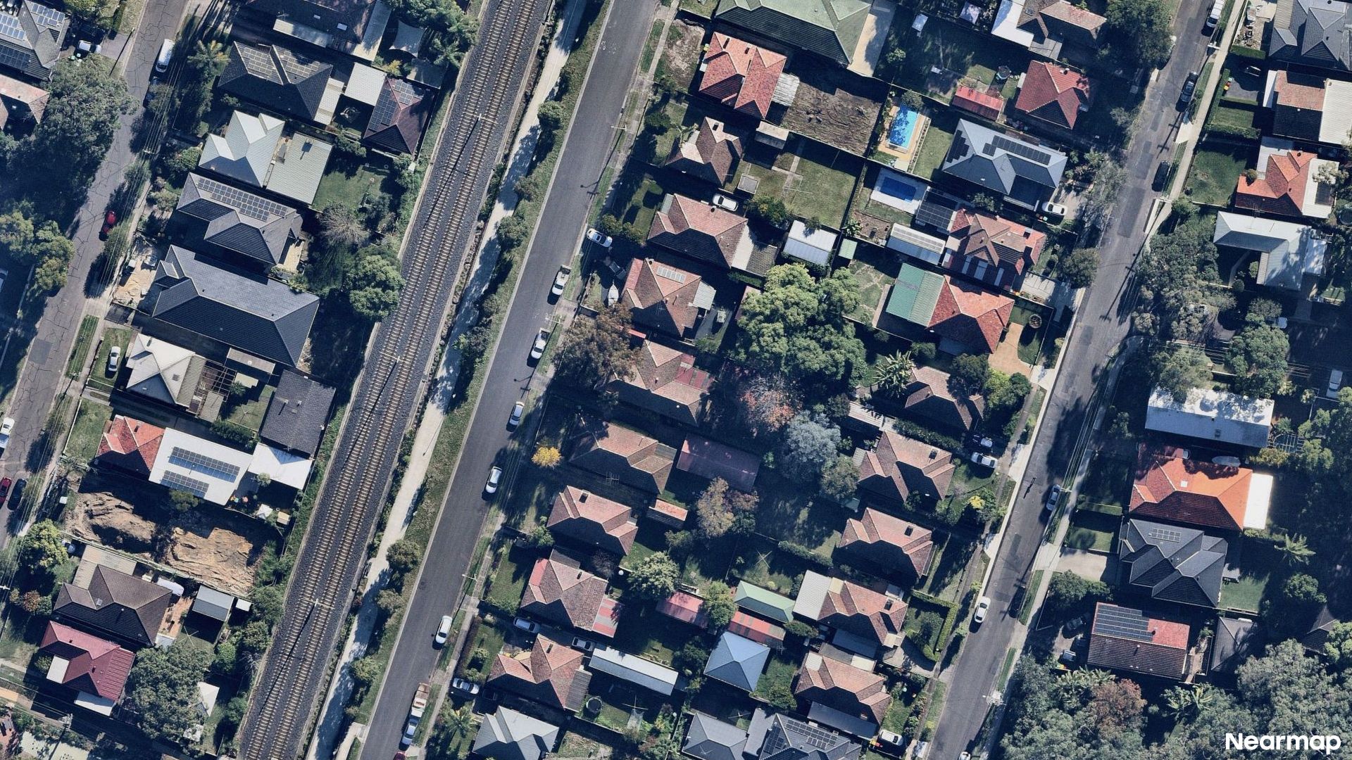 Vertical aerial view