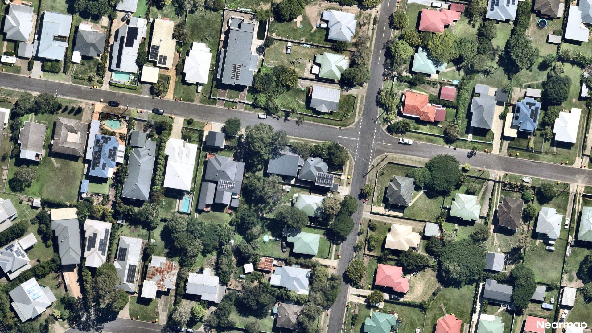 Vertical aerial view