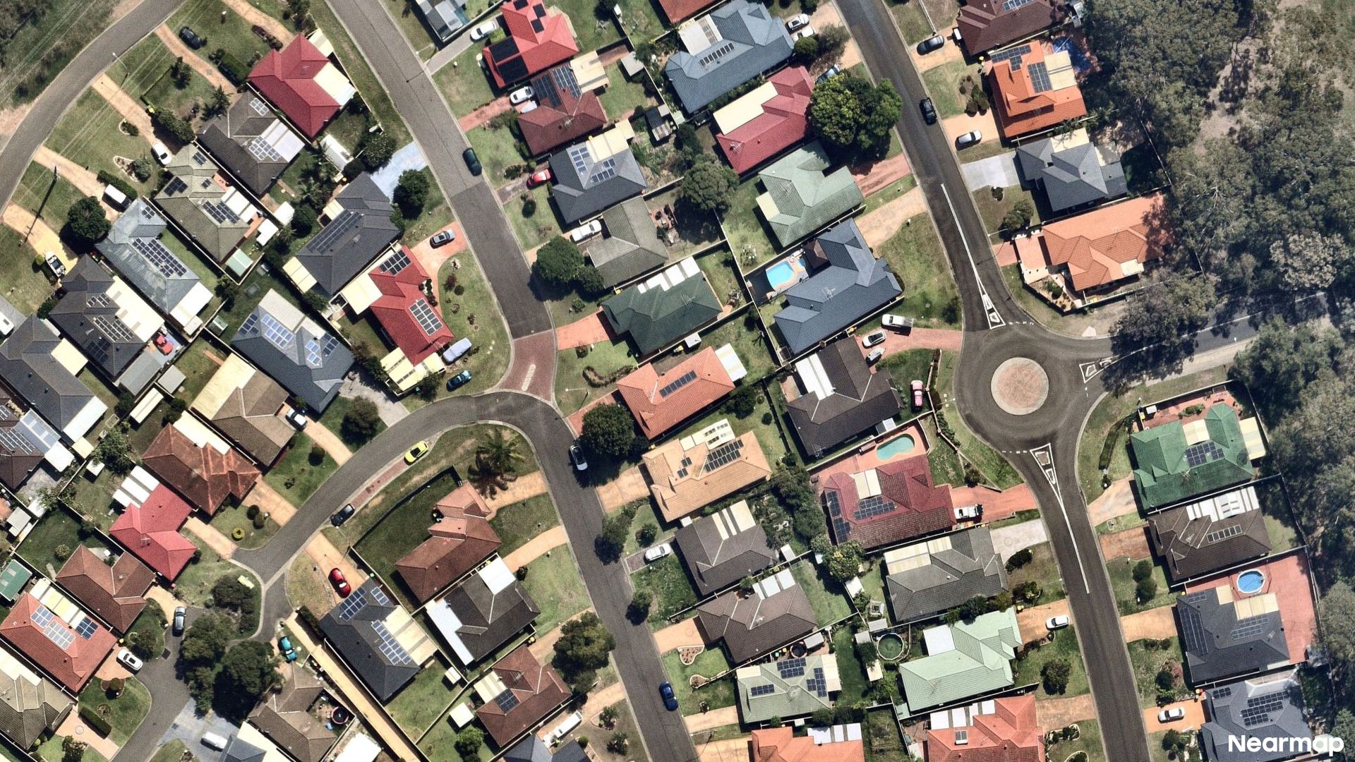 Vertical aerial view