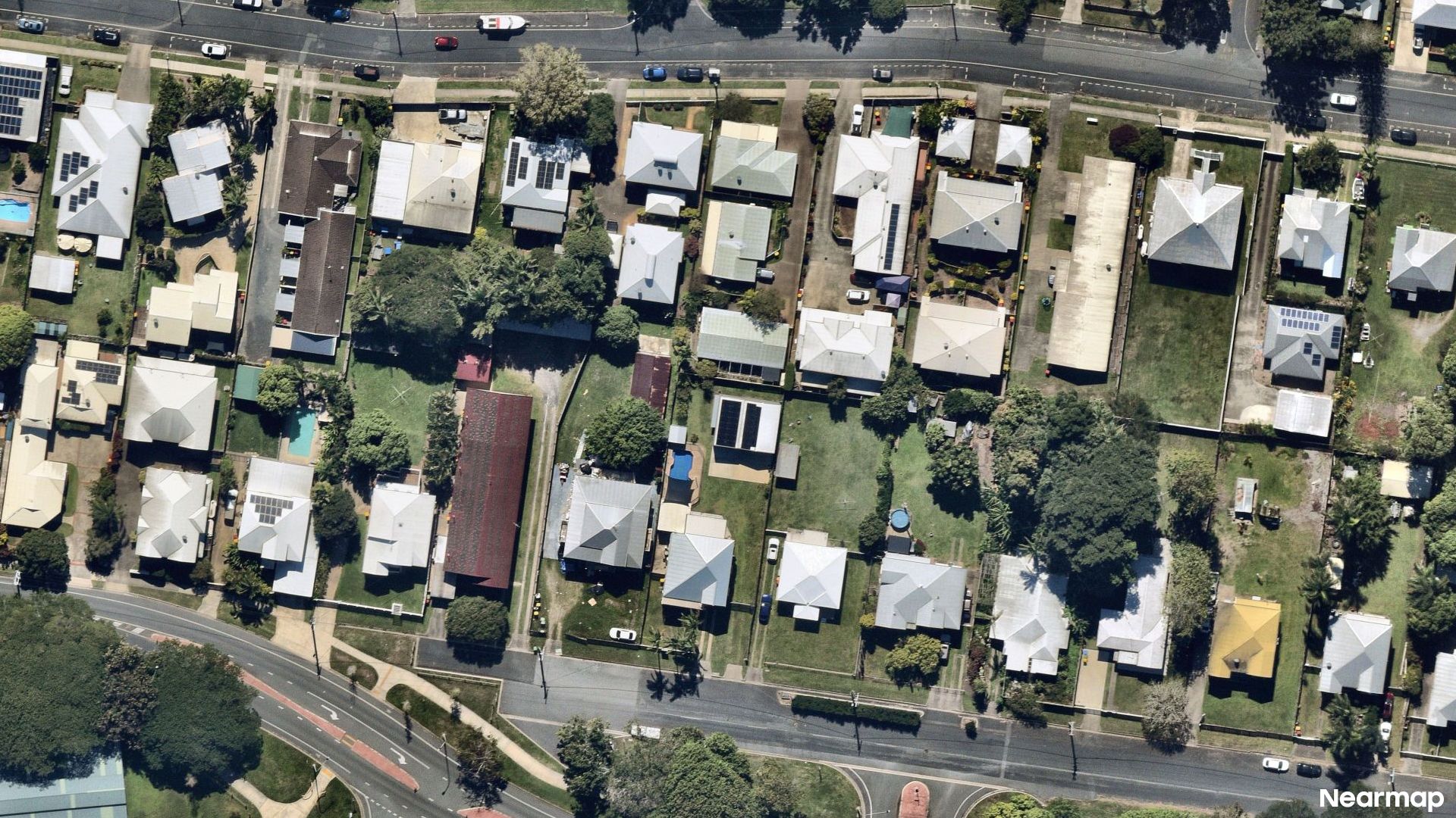 Vertical aerial view