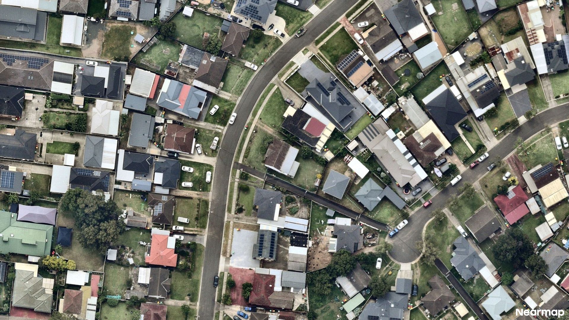 Vertical aerial view
