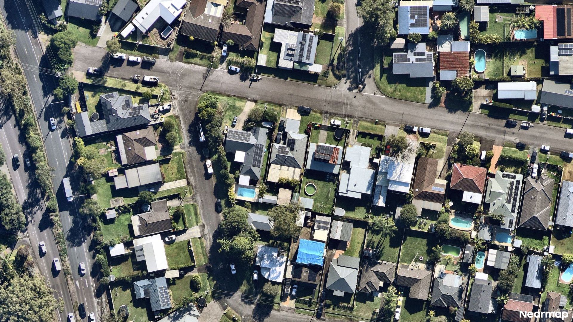 Vertical aerial view