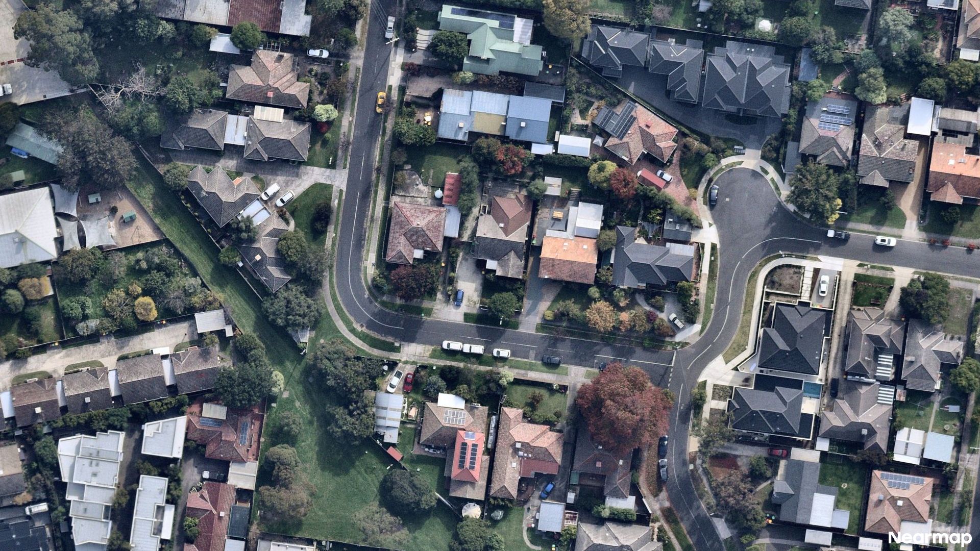 Vertical aerial view