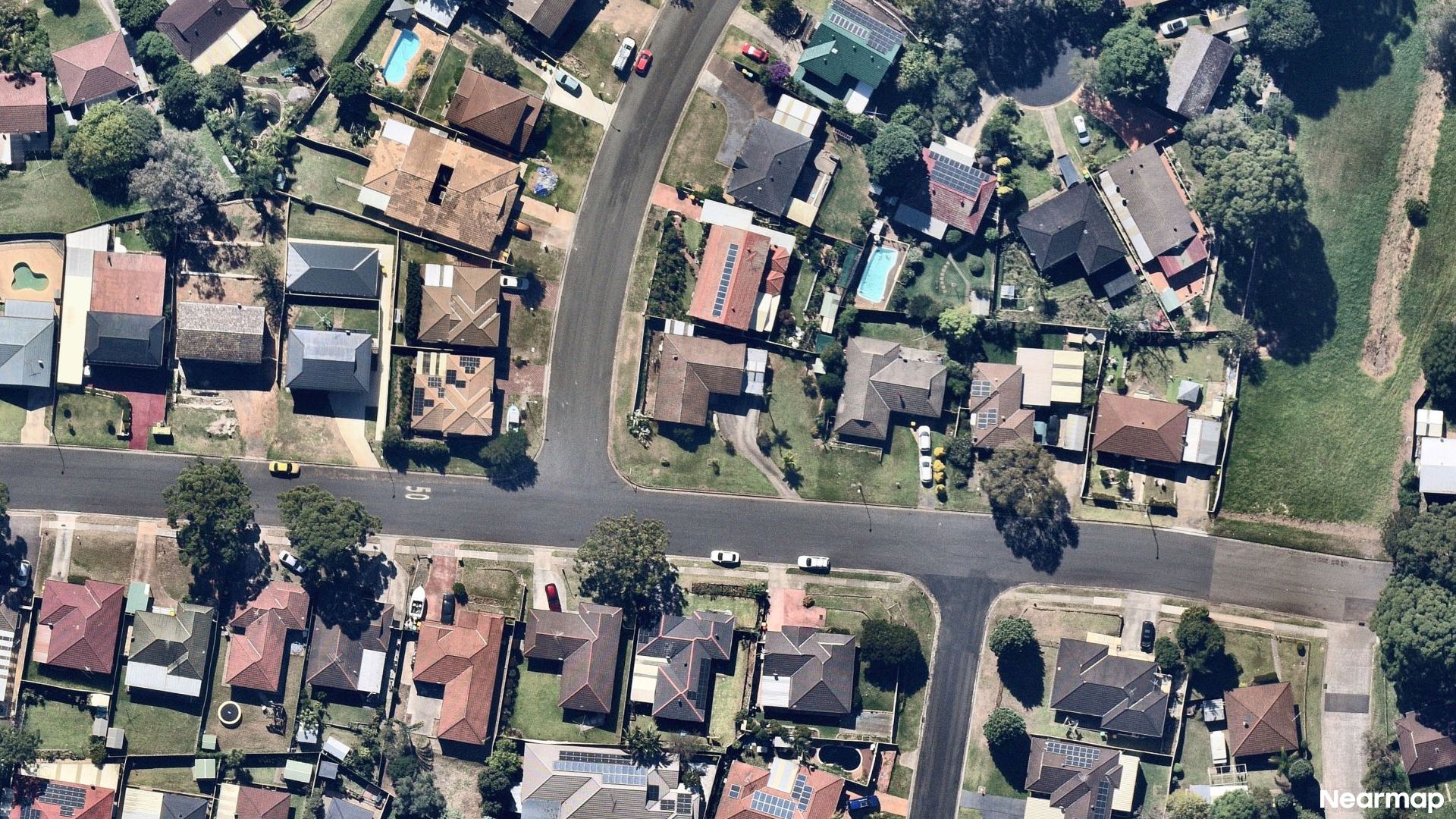 Vertical aerial view