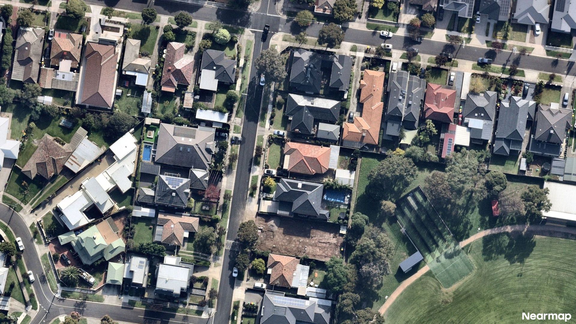 Vertical aerial view