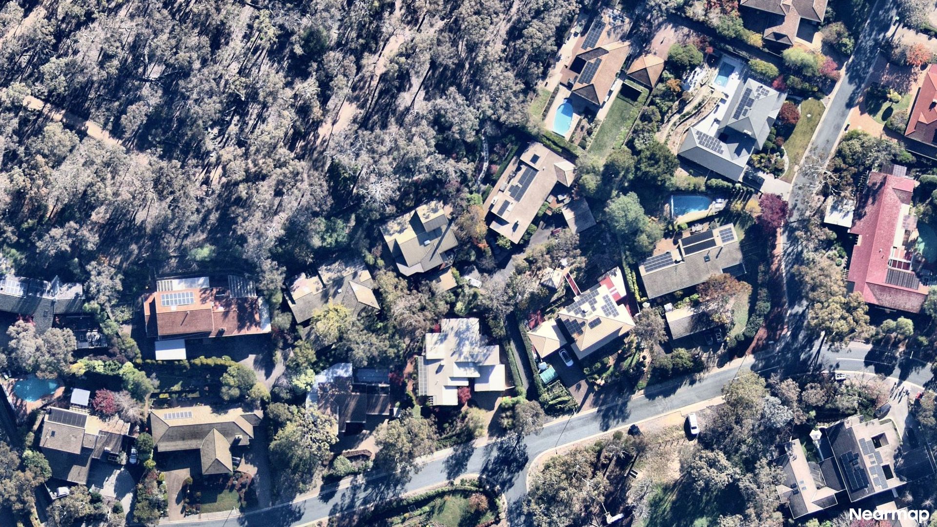 Vertical aerial view