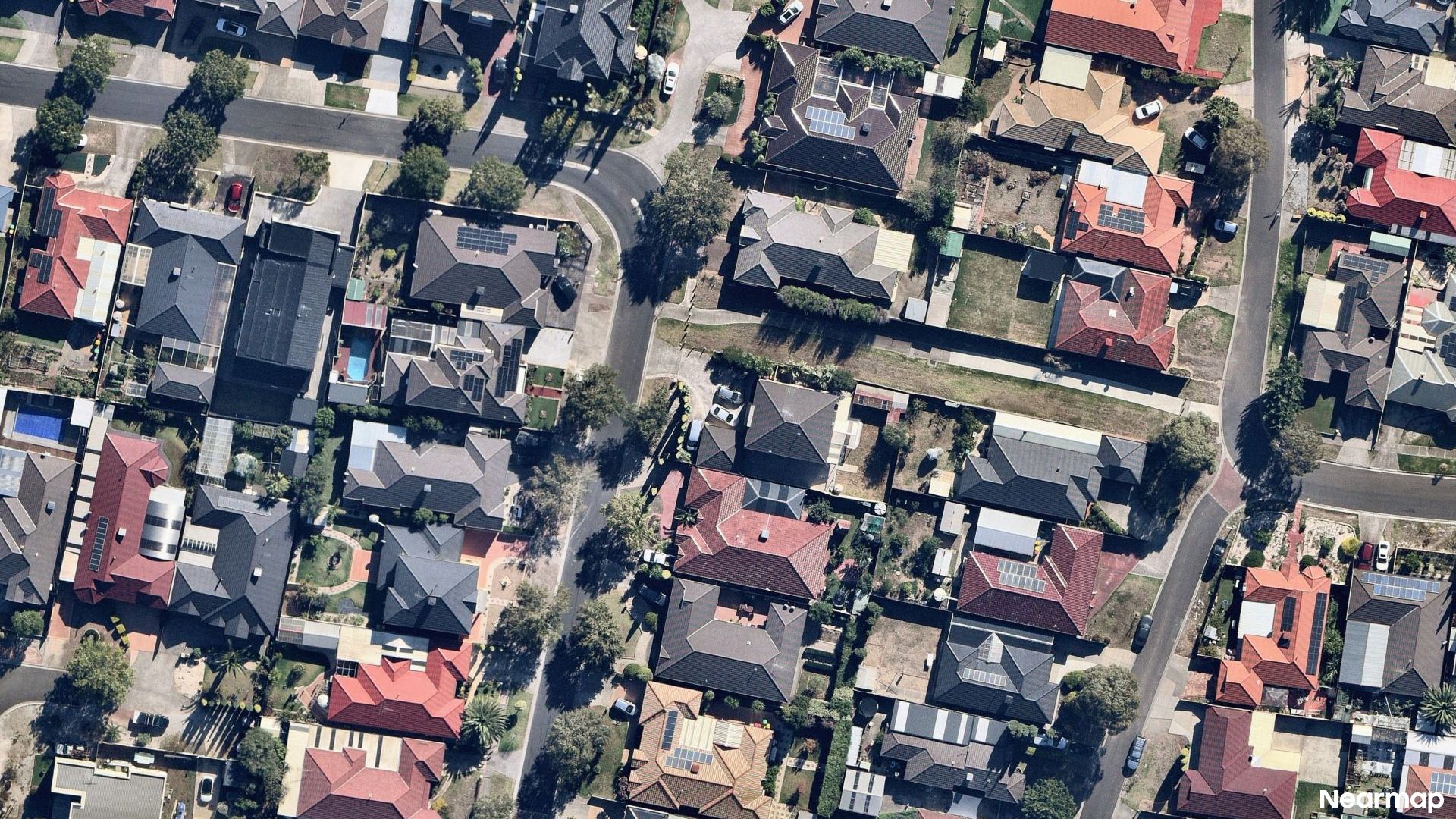 Vertical aerial view