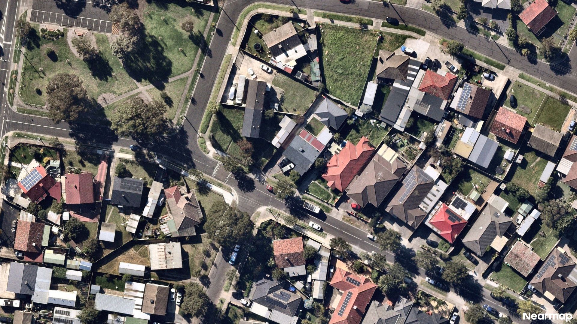 Vertical aerial view