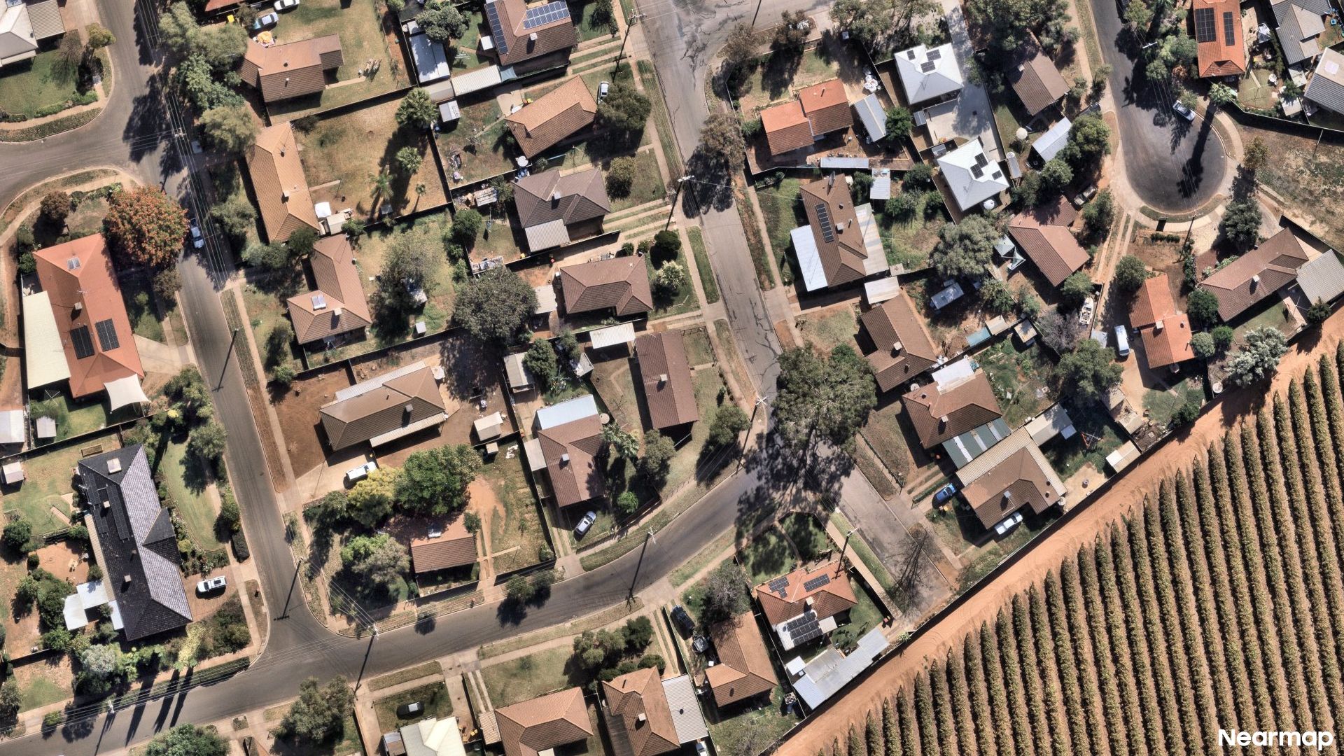 Vertical aerial view