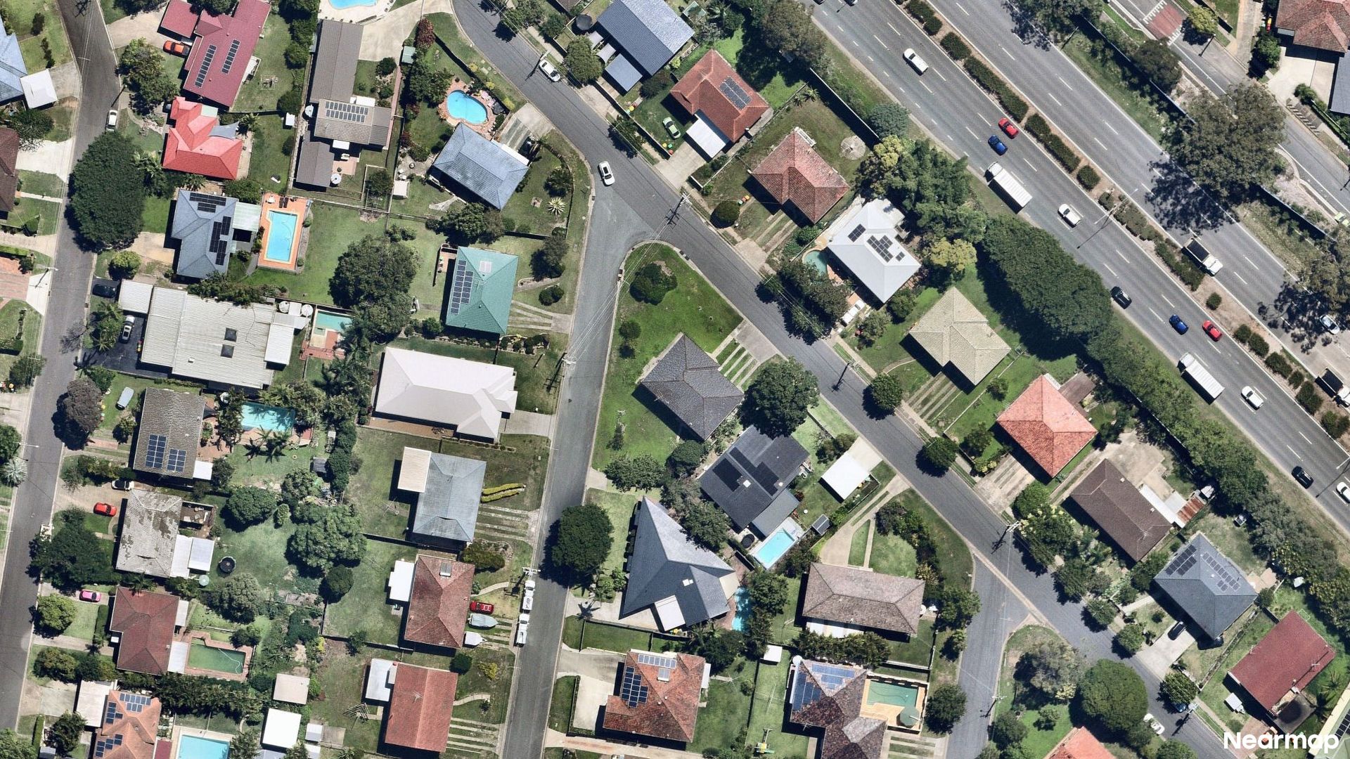 Vertical aerial view