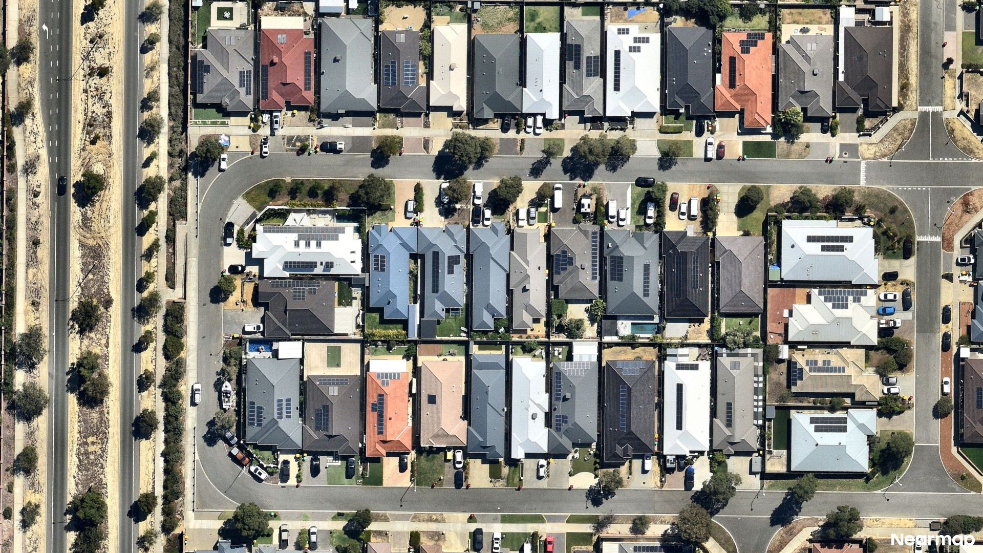 Vertical aerial view