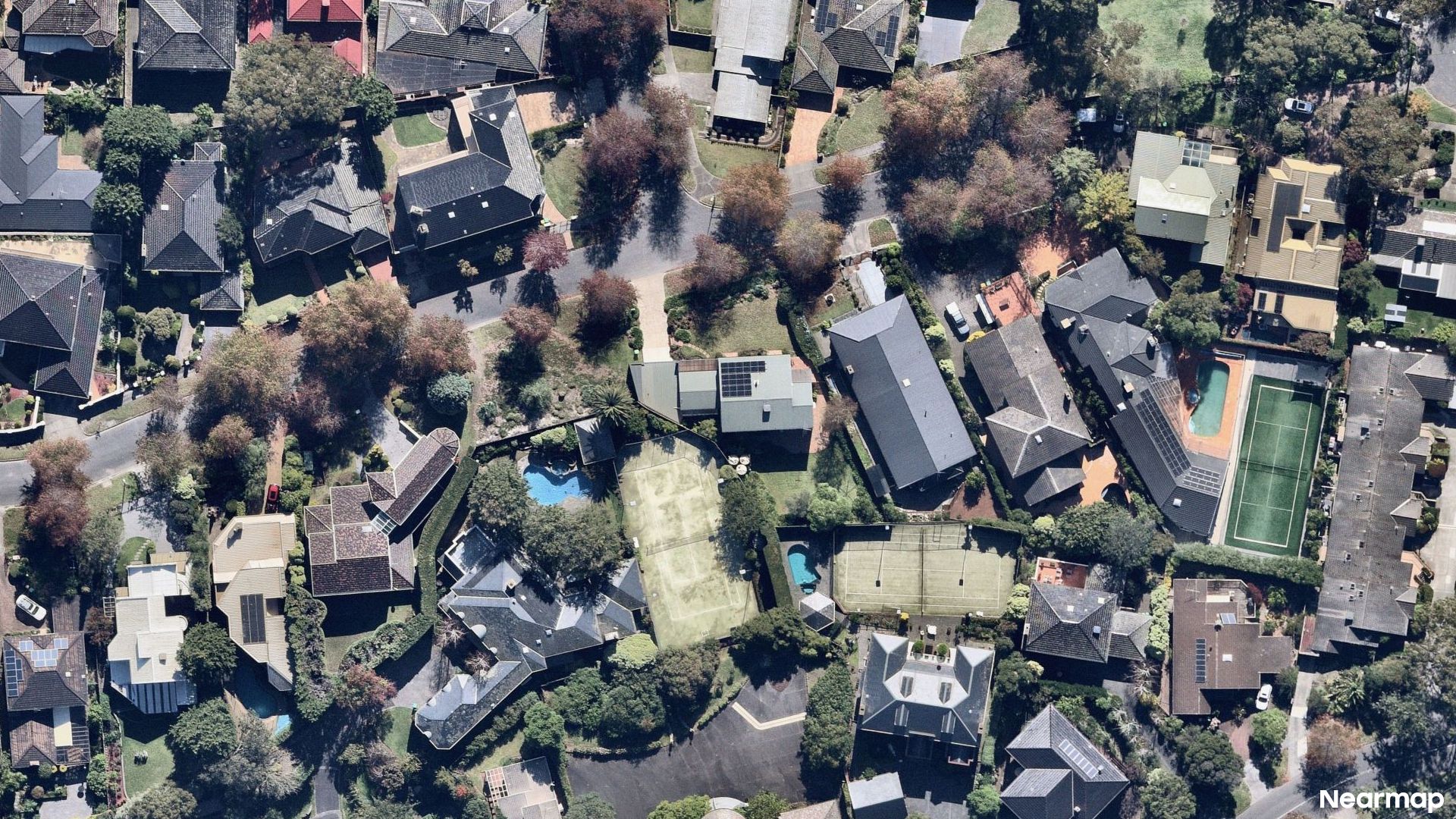 Vertical aerial view