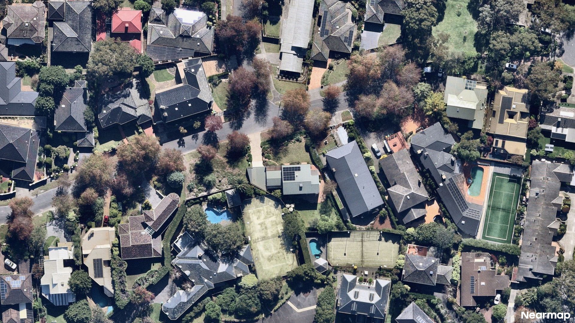 Vertical aerial view