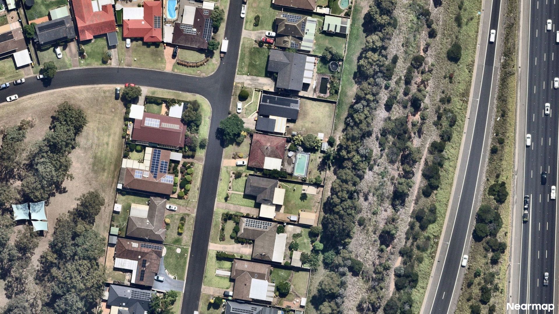 Vertical aerial view
