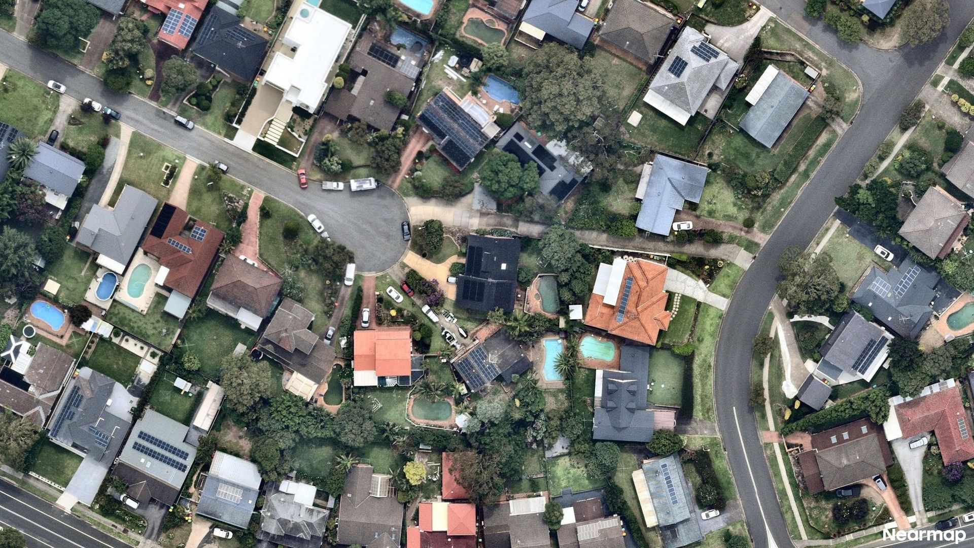 Vertical aerial view