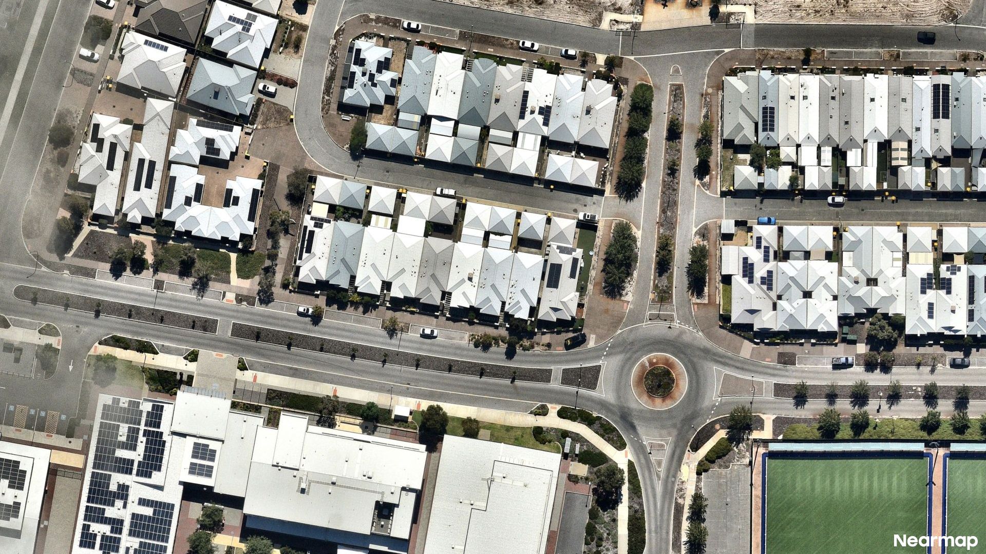 Vertical aerial view