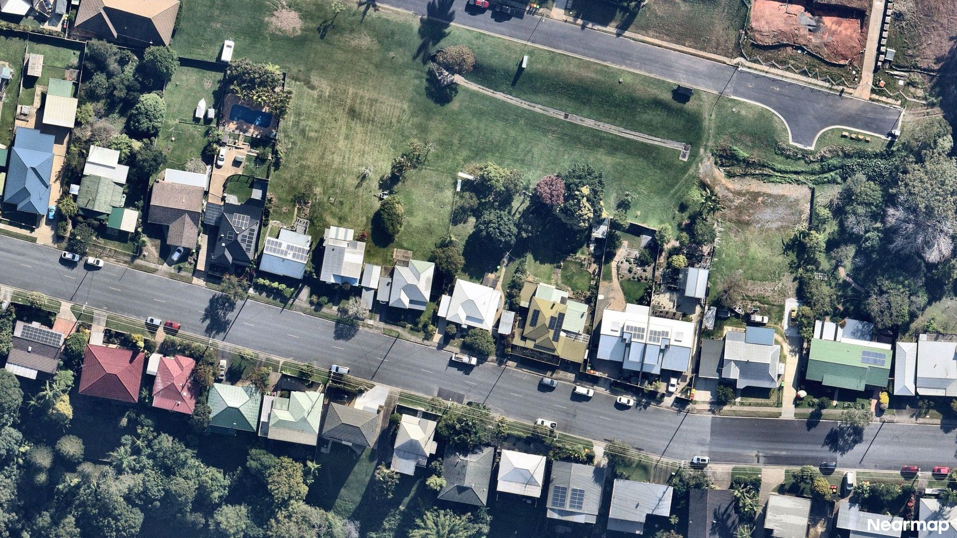 Vertical aerial view