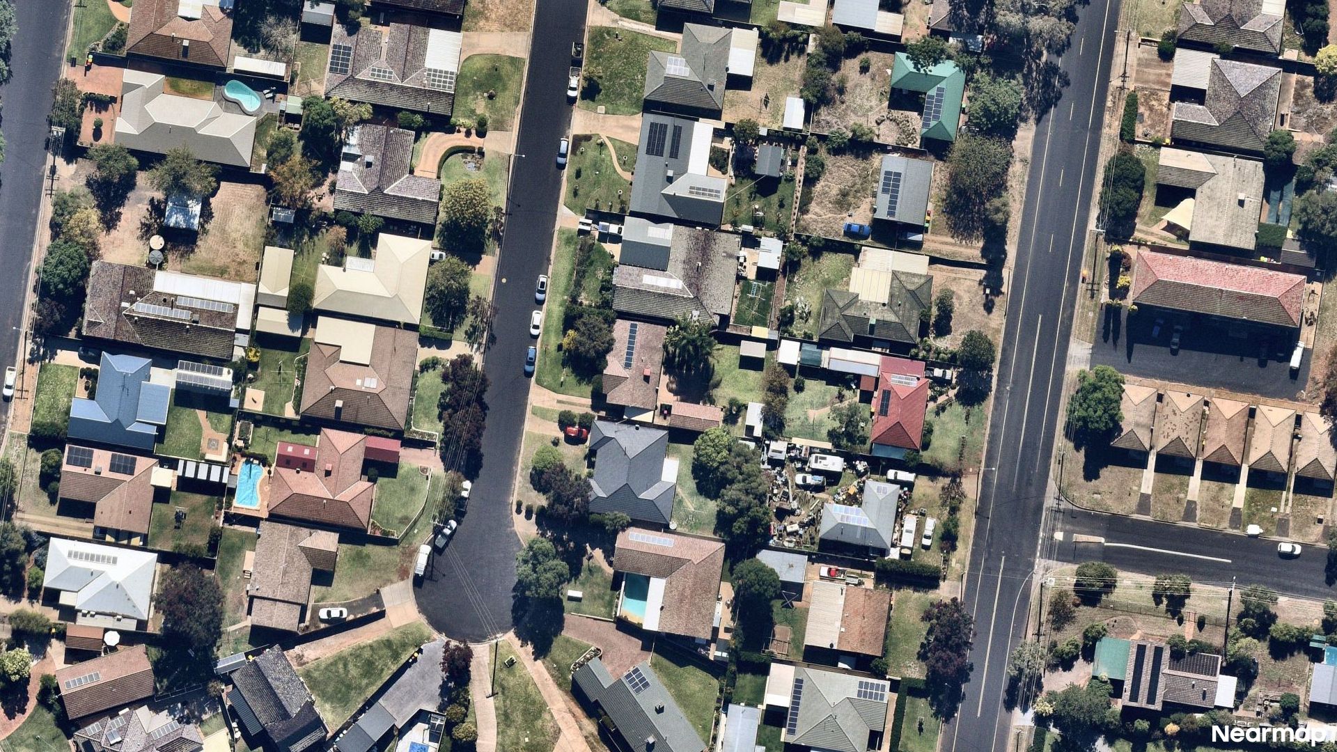 Vertical aerial view