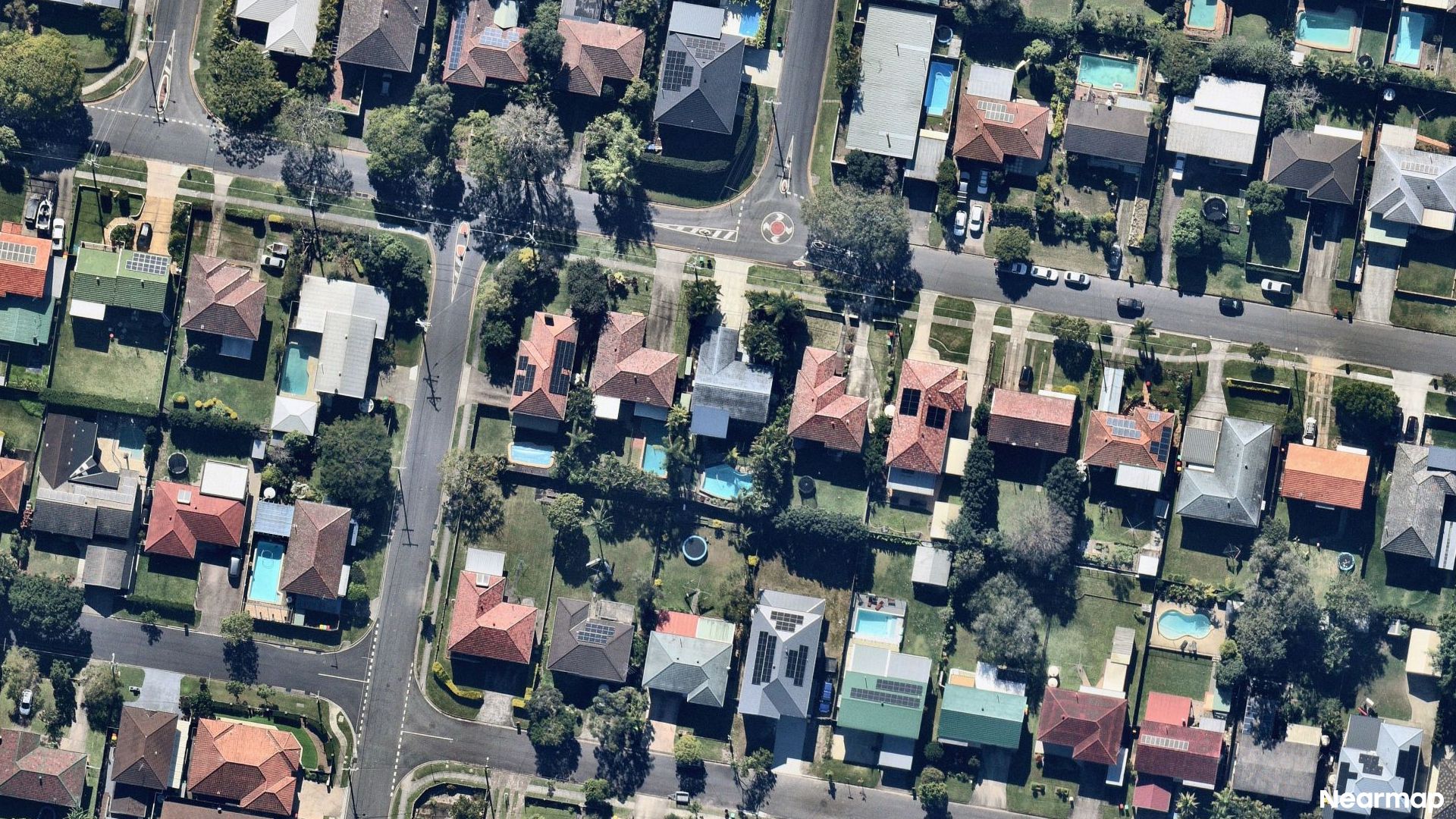 Vertical aerial view