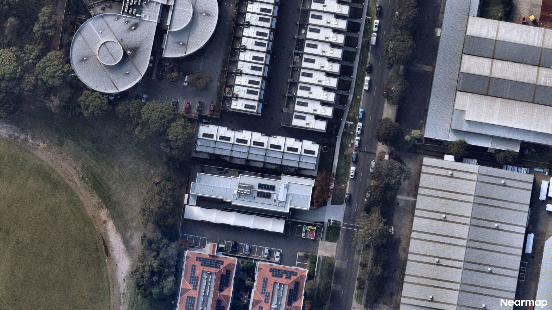 Vertical aerial view