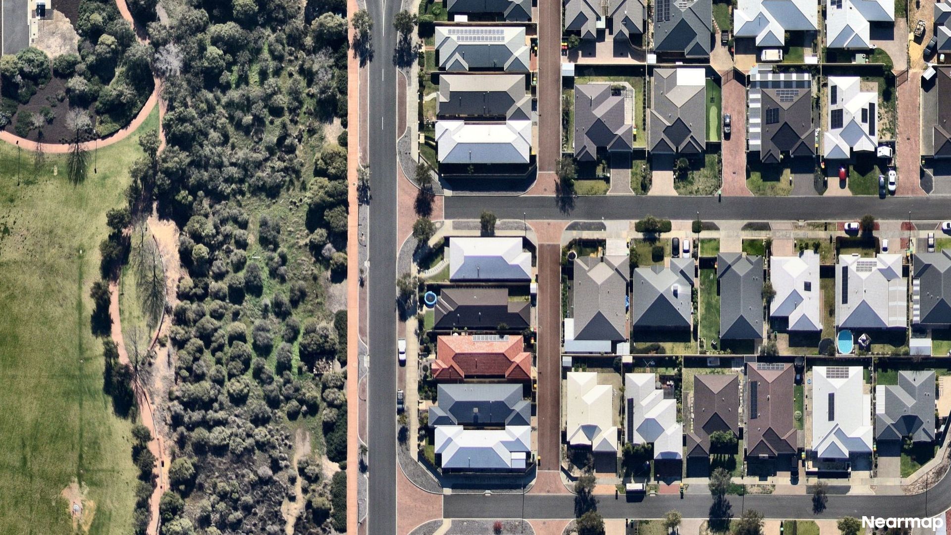 Vertical aerial view