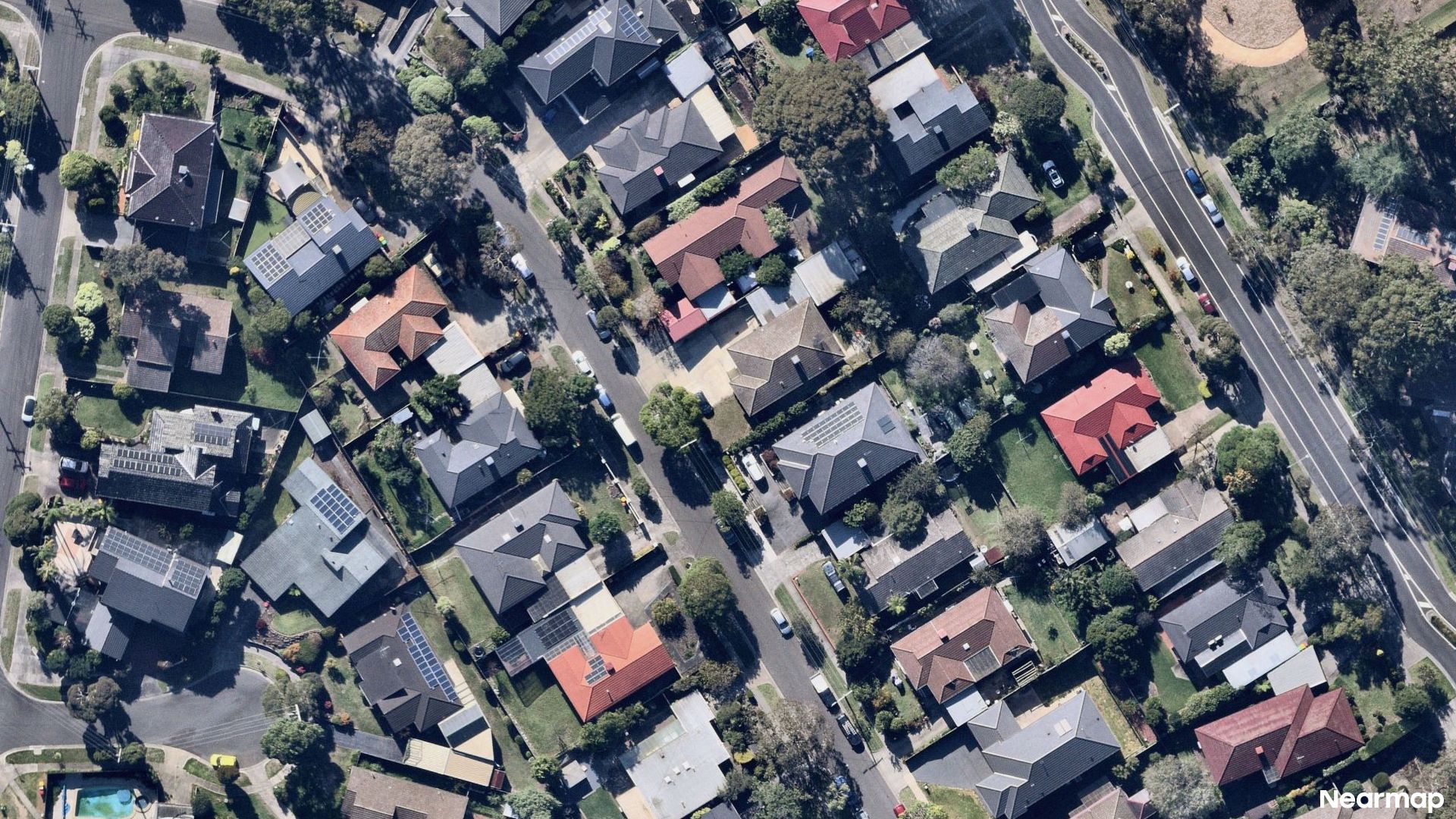 Vertical aerial view