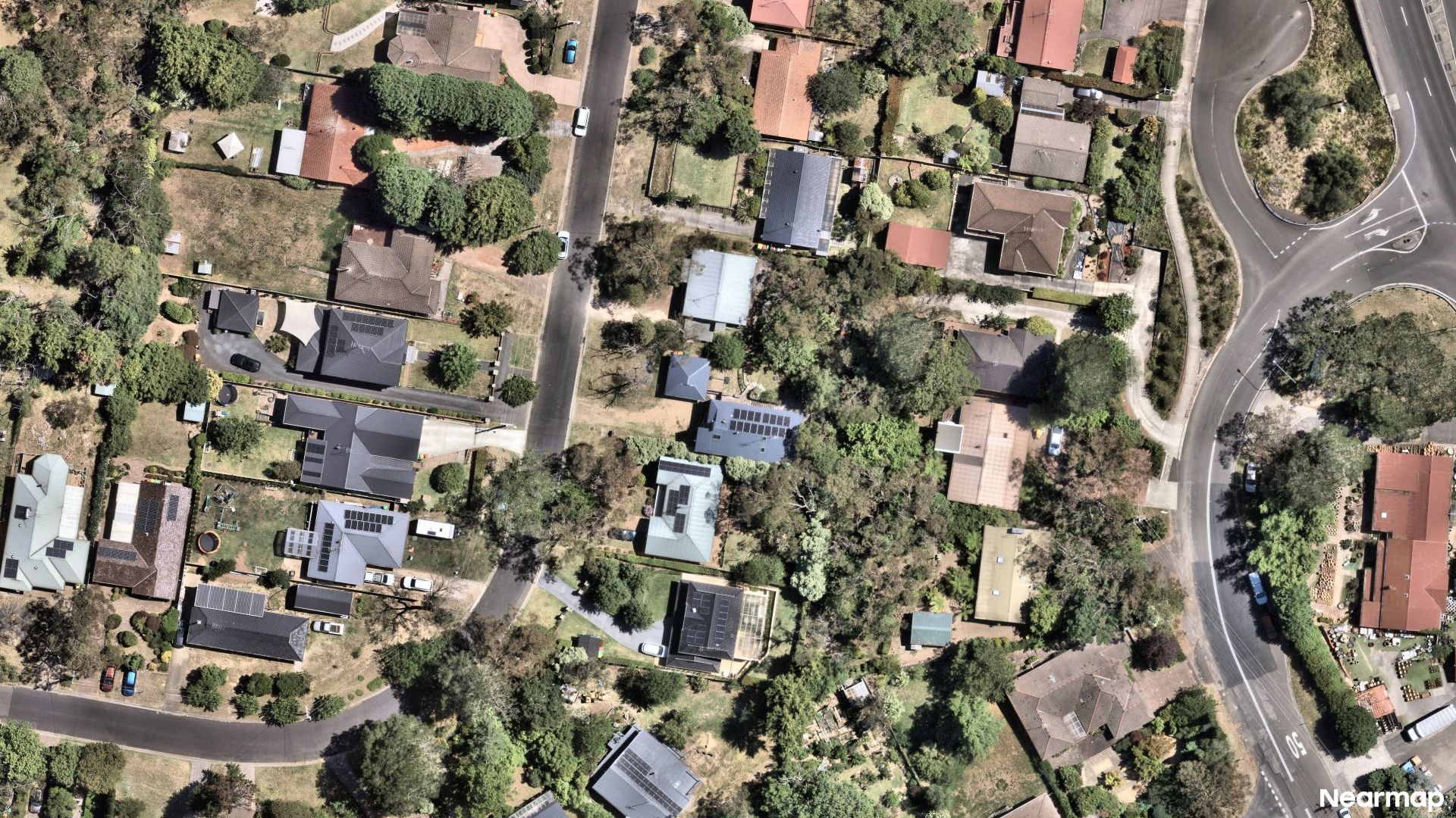 Vertical aerial view