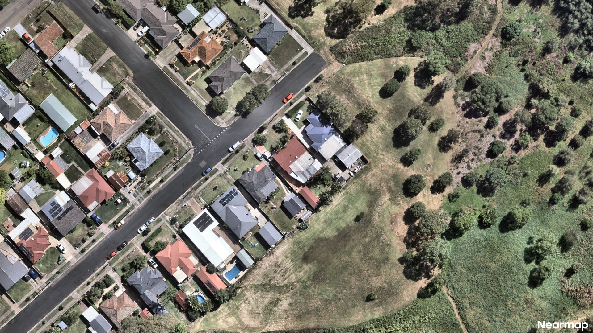 Vertical aerial view