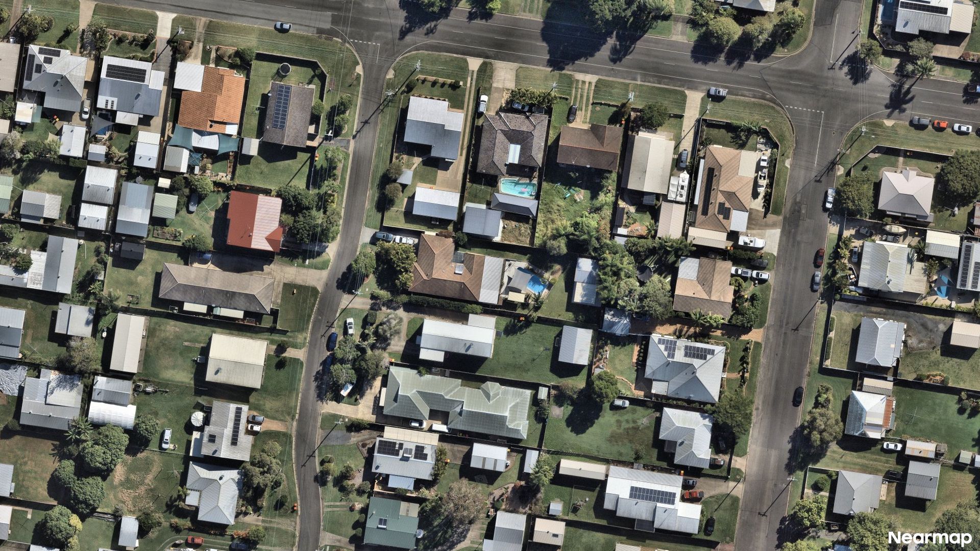 Vertical aerial view