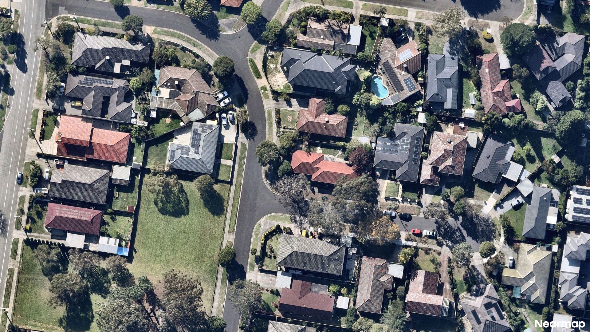 Vertical aerial view