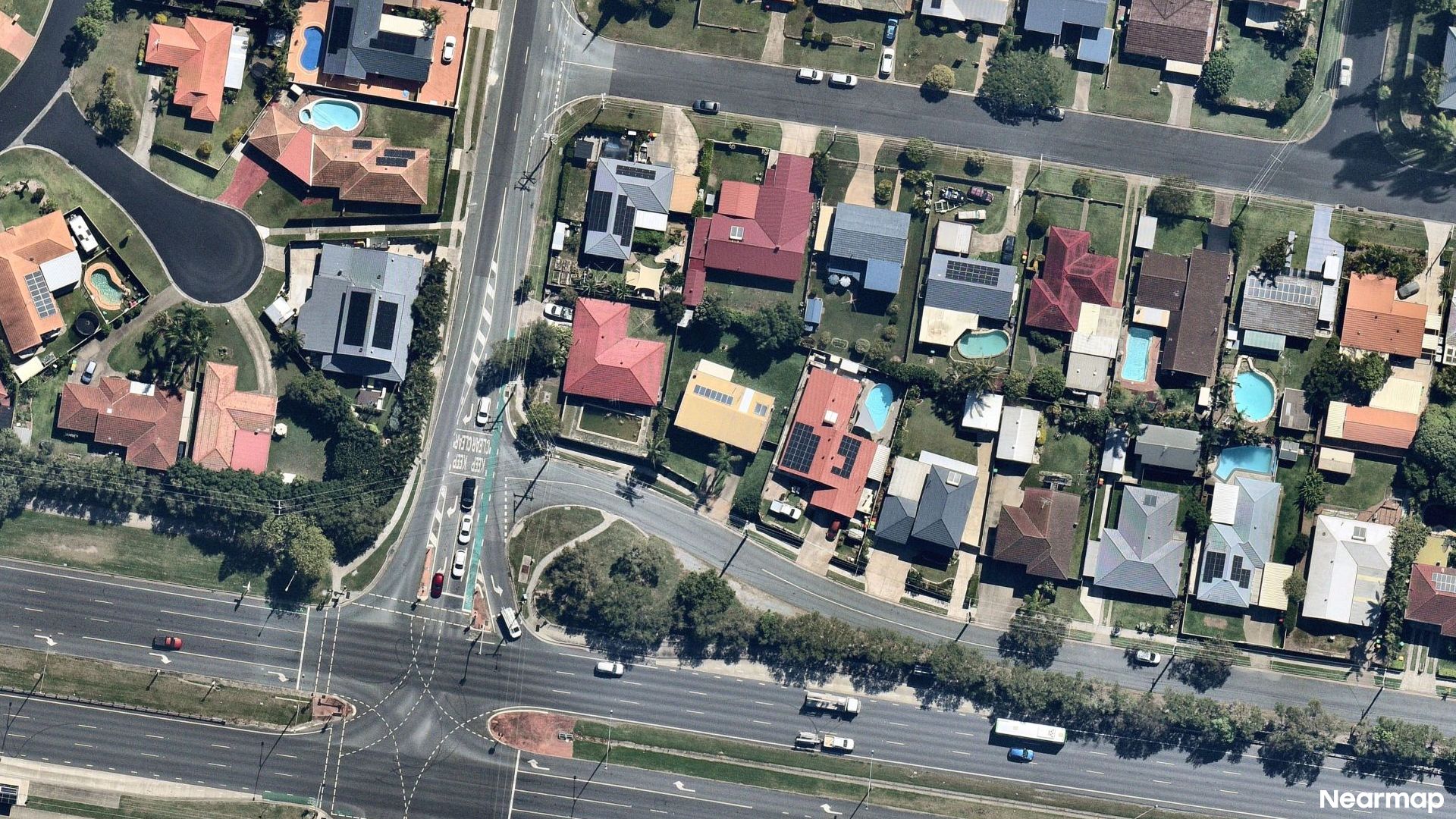 Vertical aerial view