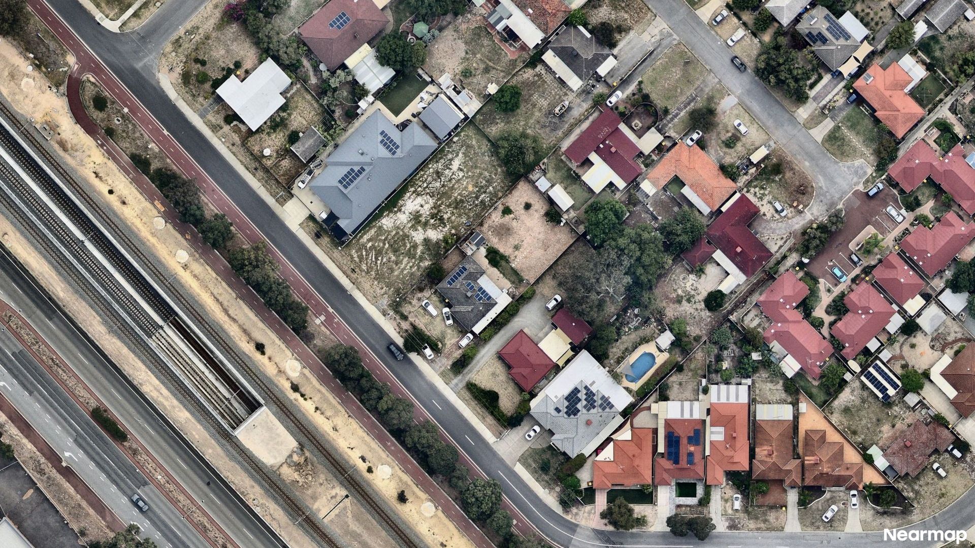 Vertical aerial view