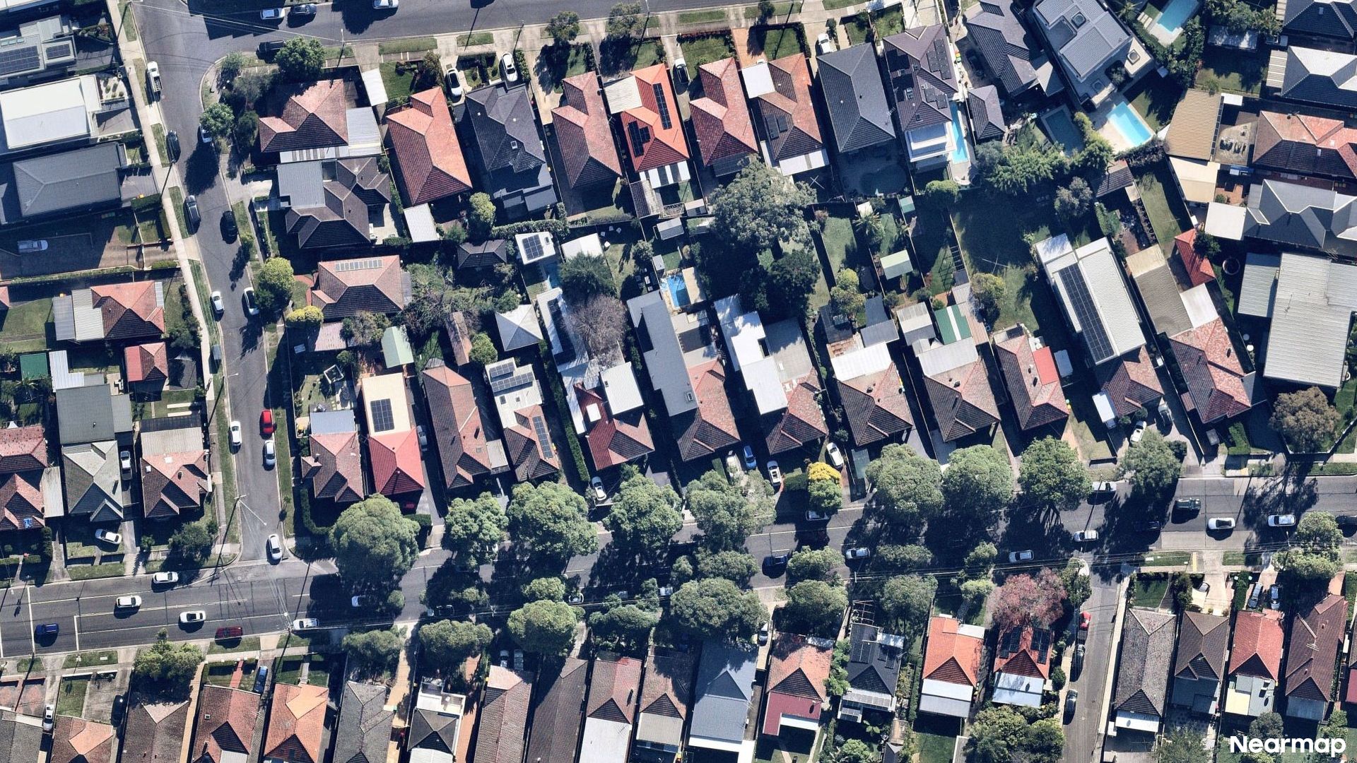 Vertical aerial view