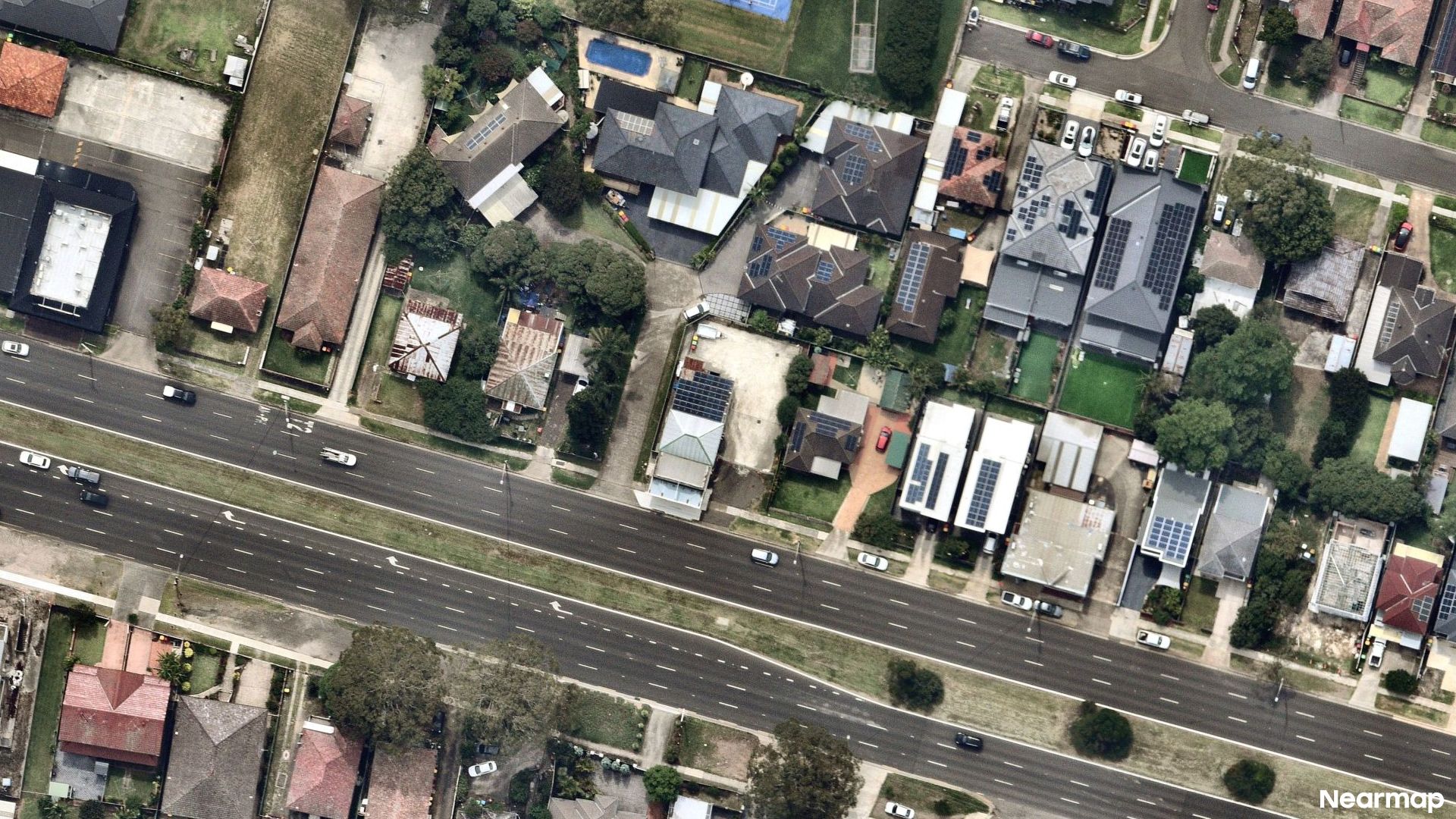 Vertical aerial view