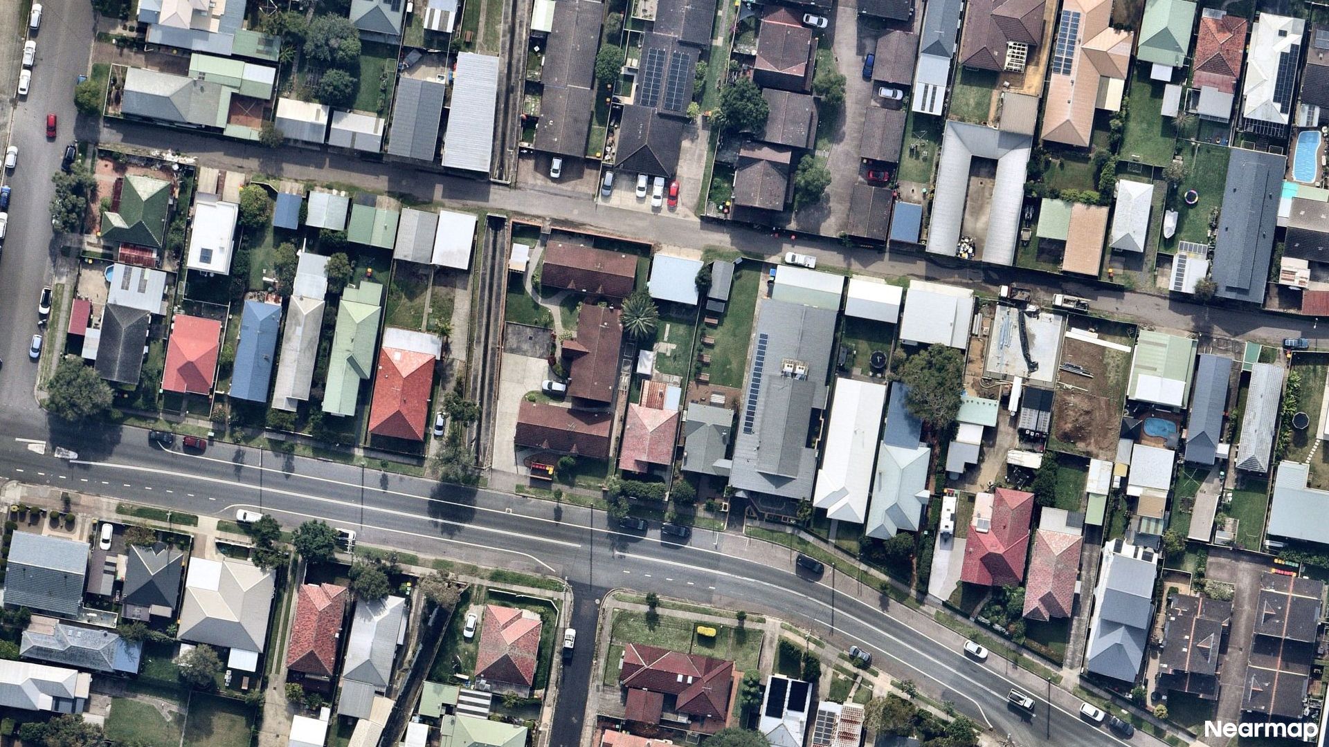 Vertical aerial view