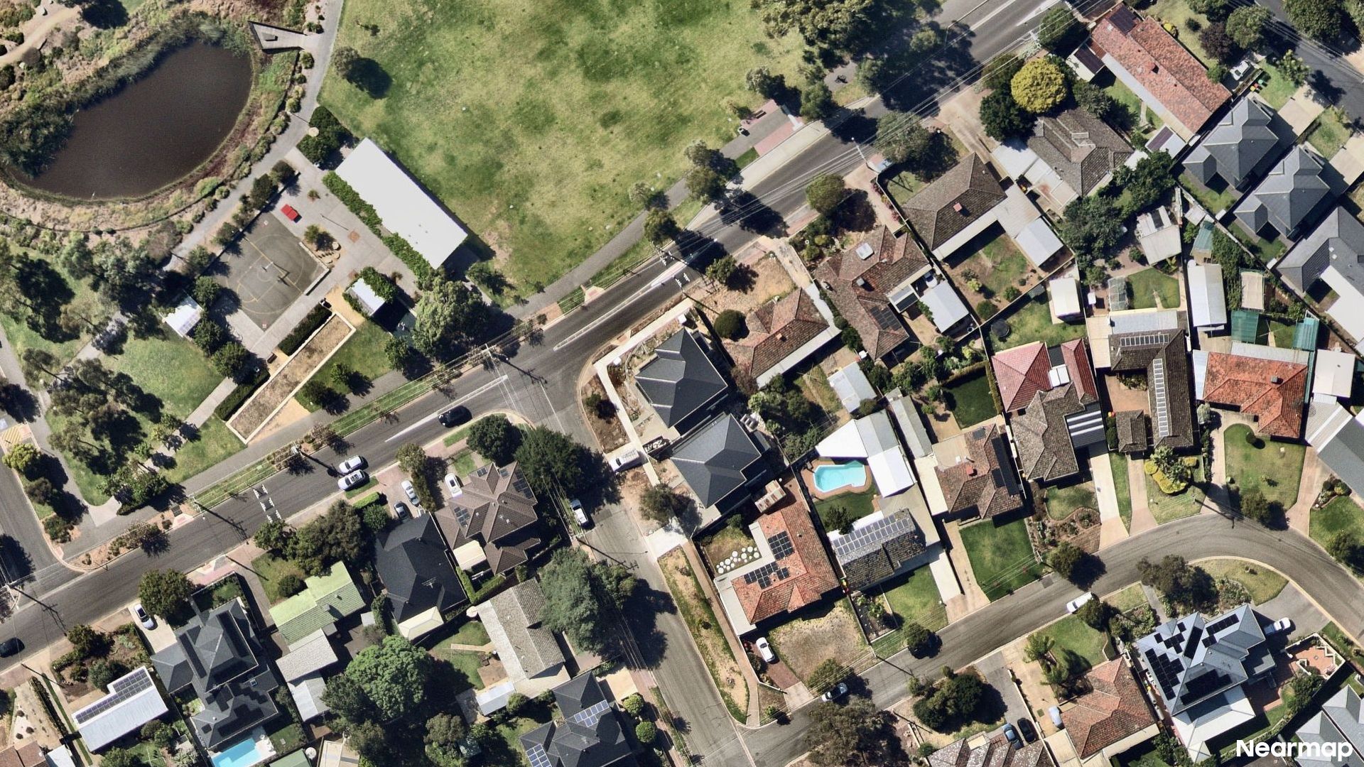 Vertical aerial view