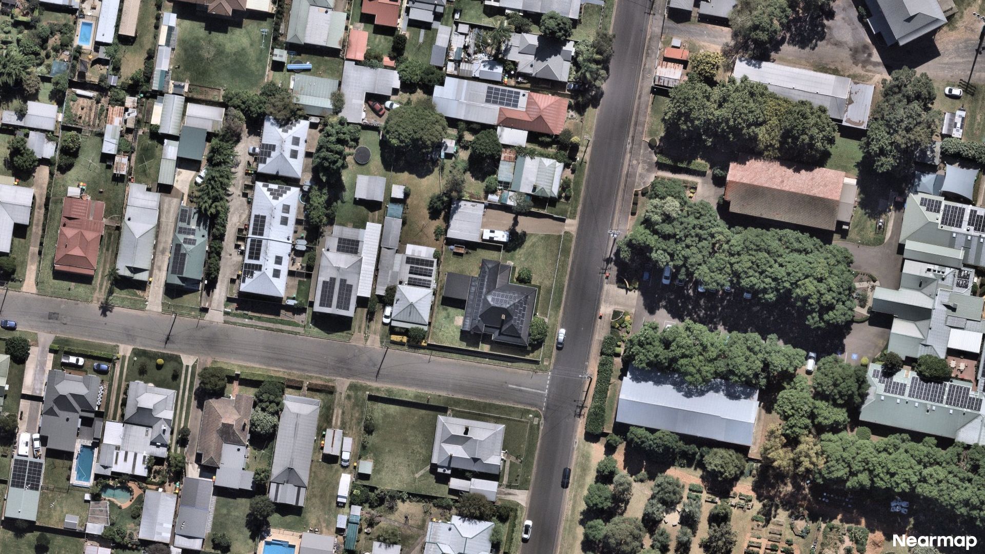 Vertical aerial view