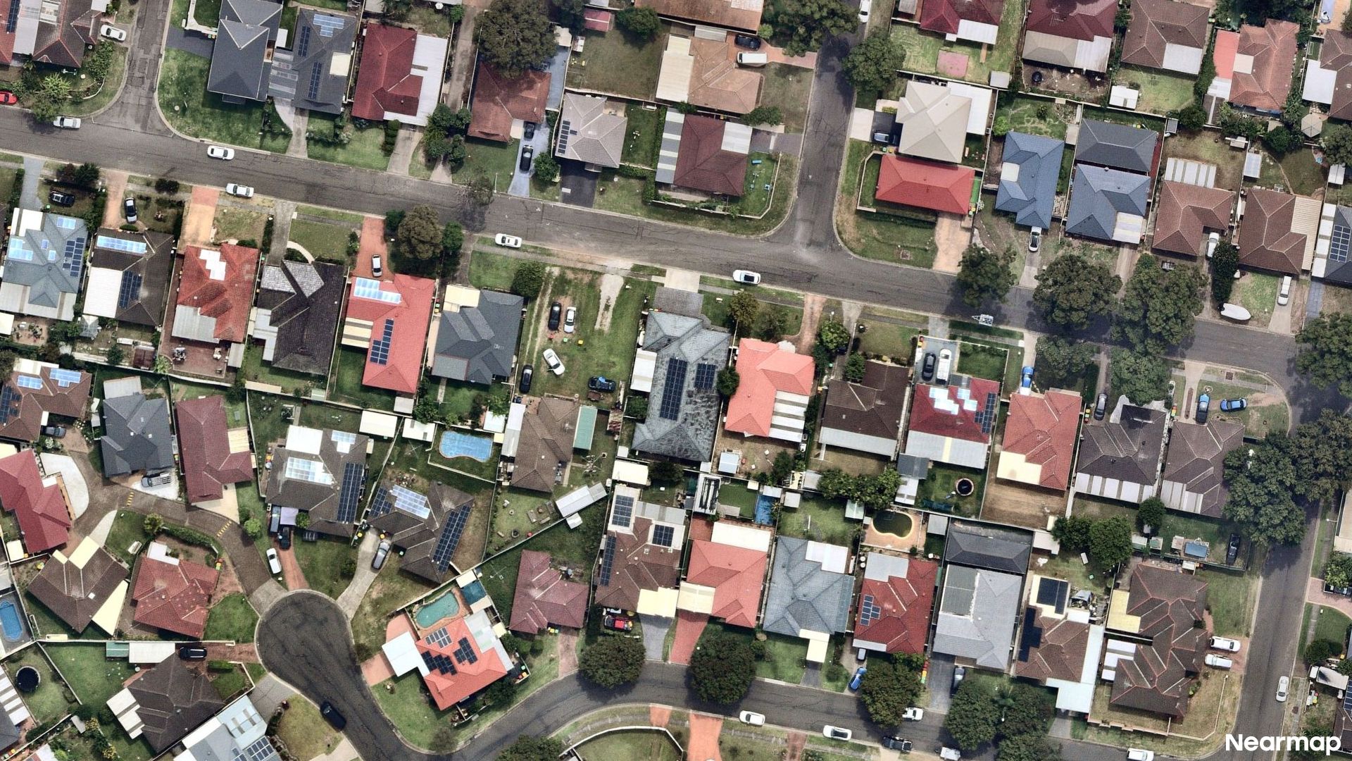 Vertical aerial view