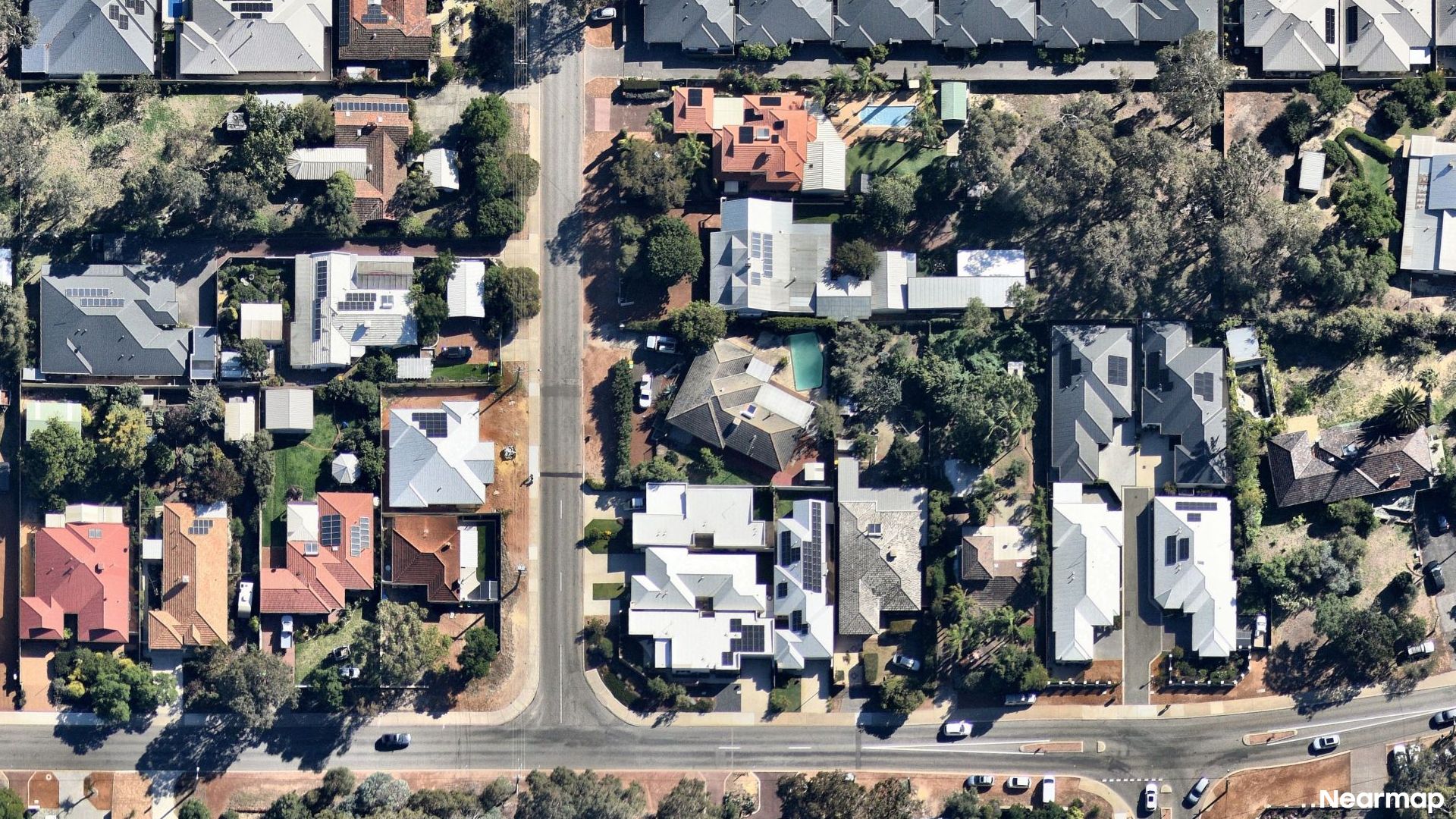 Vertical aerial view