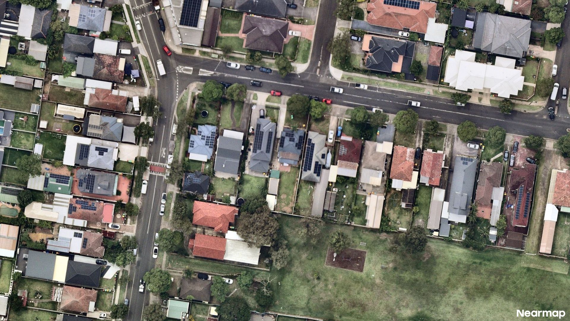 Vertical aerial view