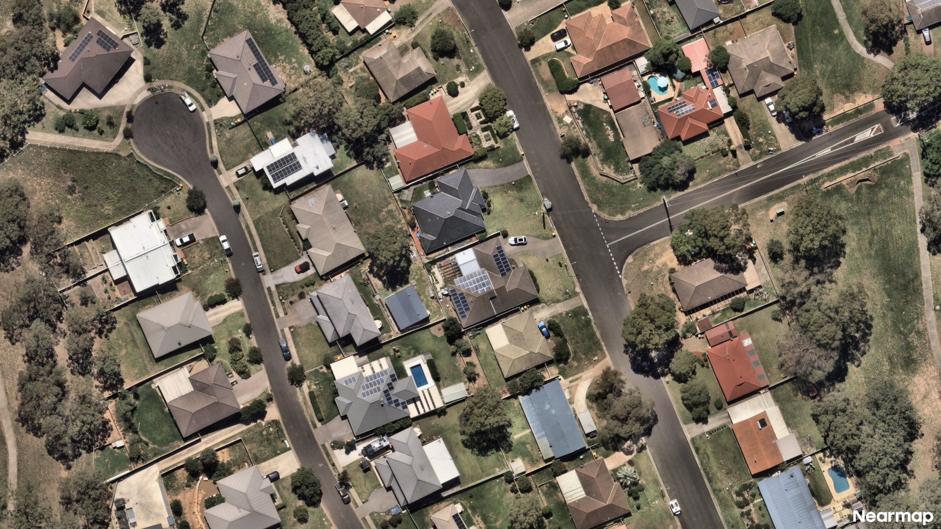 Vertical aerial view