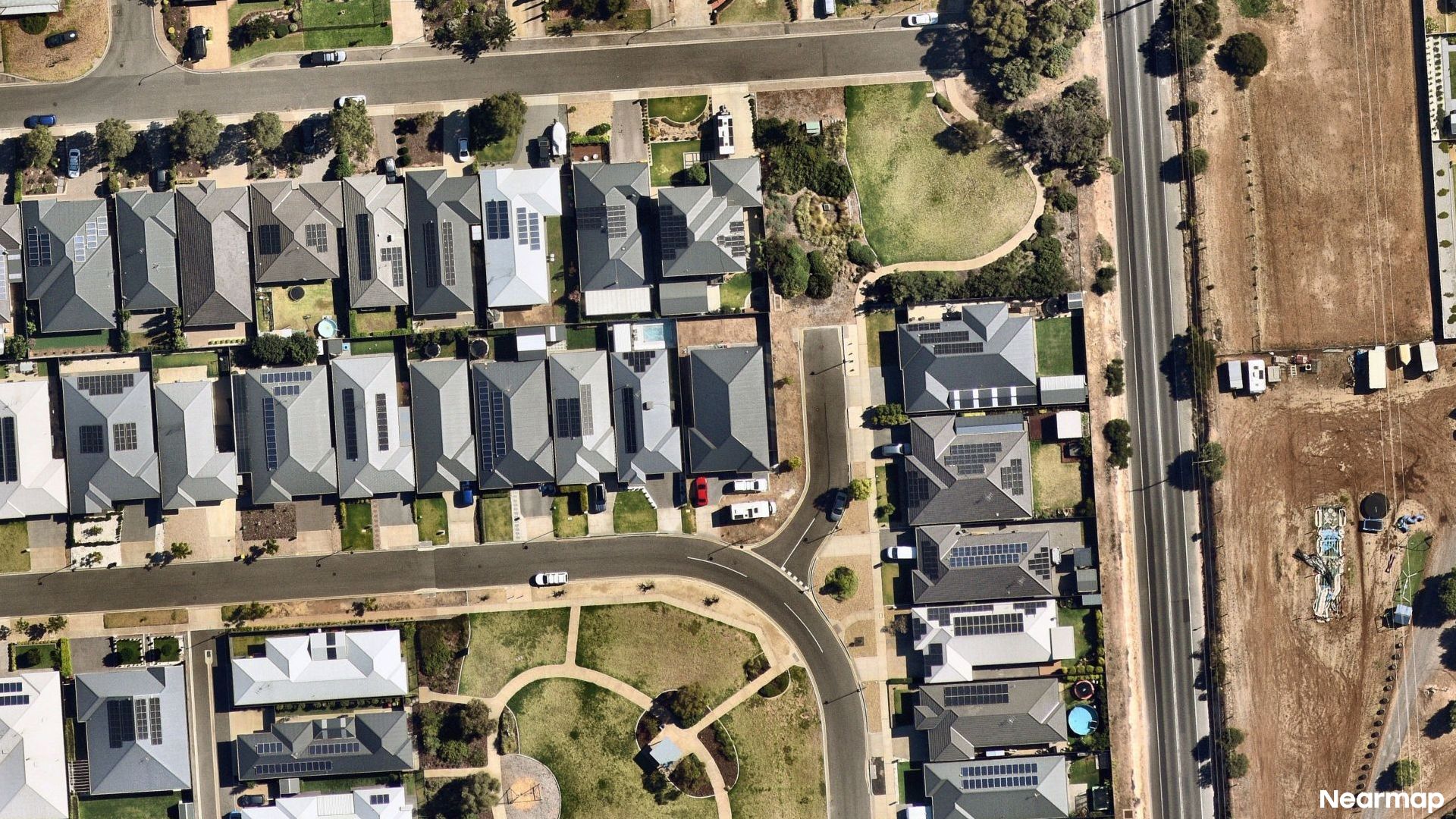 Vertical aerial view