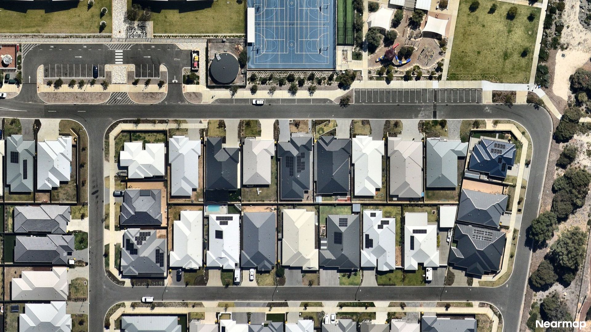 Vertical aerial view
