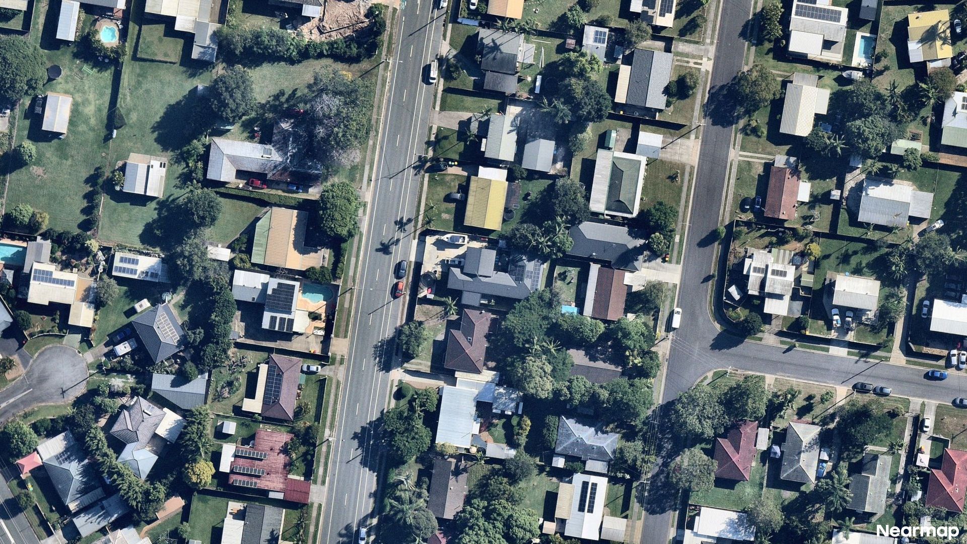 Vertical aerial view
